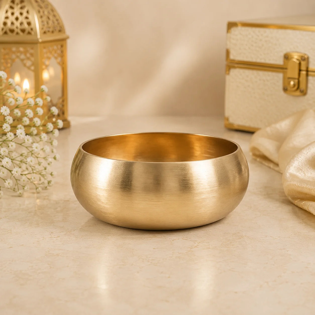 Lime (kansa)Bronze Curve Bowl