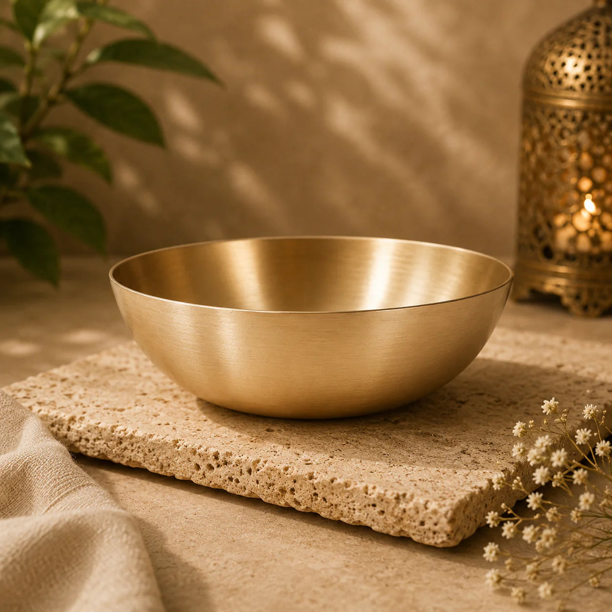 LIME (Kansa)Bronze Soup Bowl curve 420 ml (BWLSCU0525)