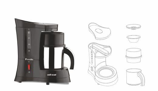 Preethi Café Zest Black coffee maker