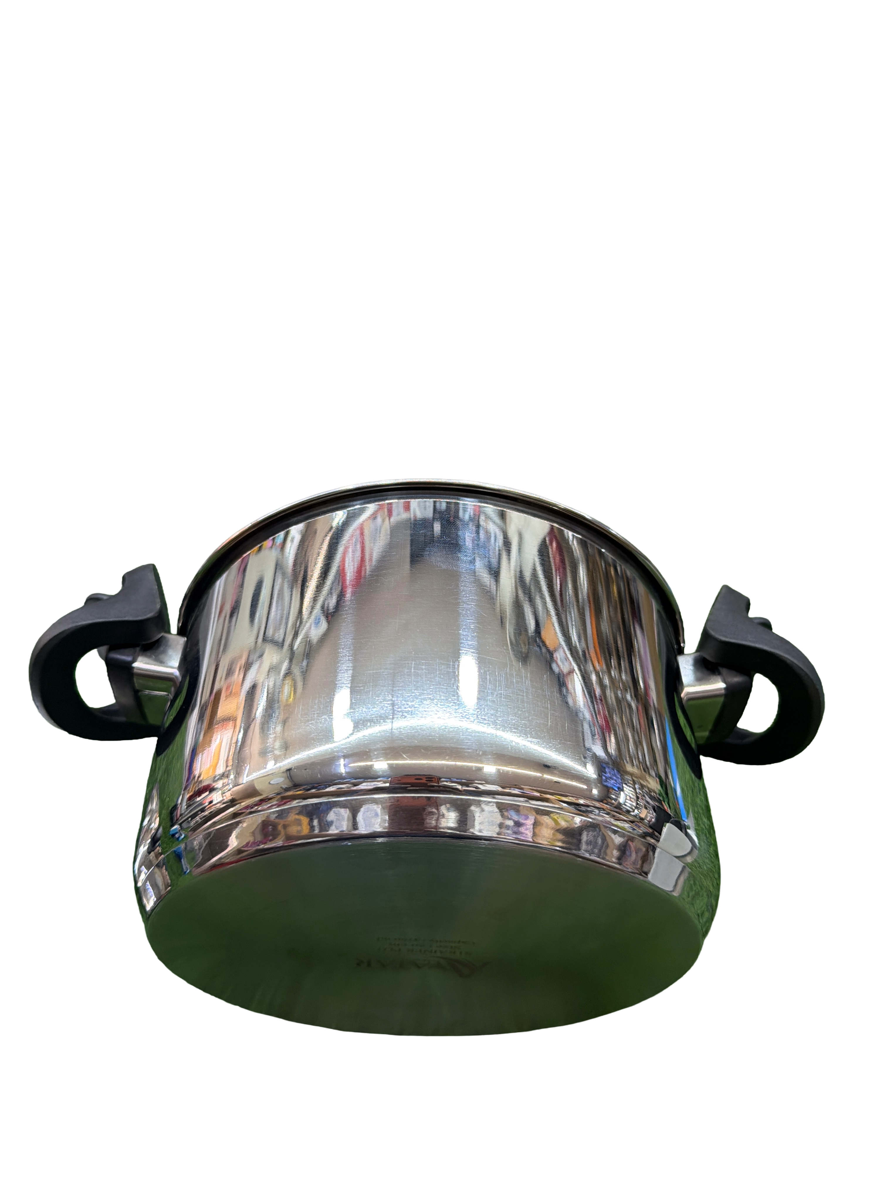 LIME AVATAR Stainless Steel Rice Pot with Strainer Lid - 3.7 L, 20cm | Noodles Pasta Steamer, Rice Maker Cooker Veggies Boiler with Locking Handles, 3-Layer SAS Induction Bottom,