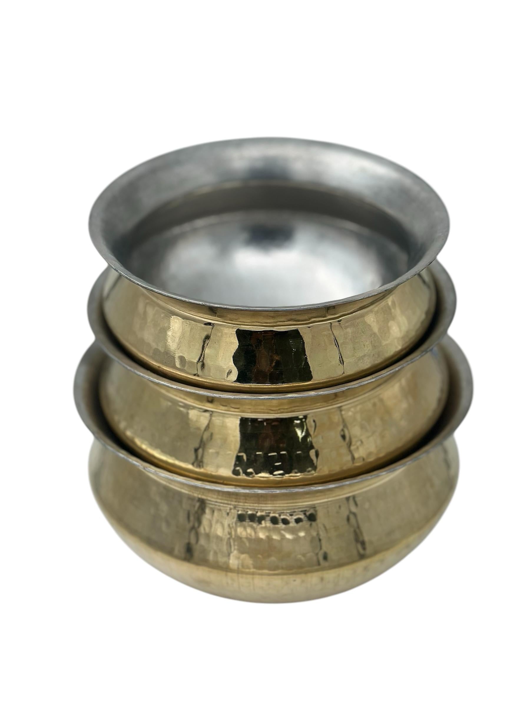 Lime Brass Handi for Cooking biryani (sipri) | Heavy Weight with Hammered Finishing Used for Cooking biryani, sabzi Cooking Pot