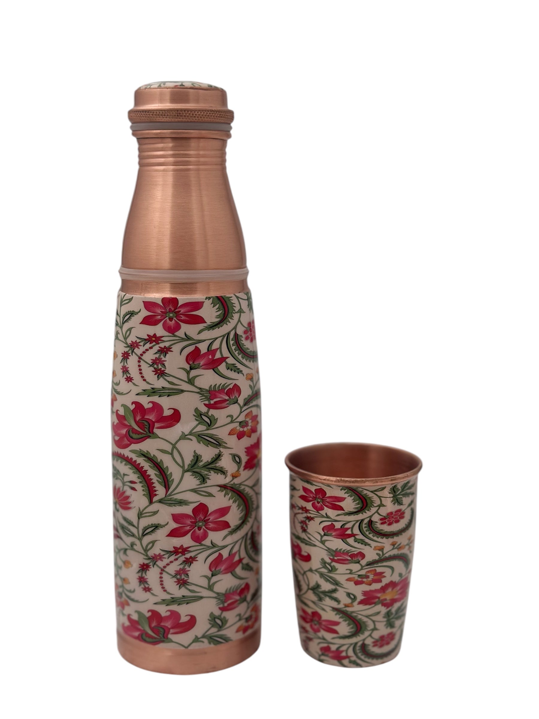 JAL 1000ml Jal Designer Joint-less Copper Water Bottle Certified 1000ML