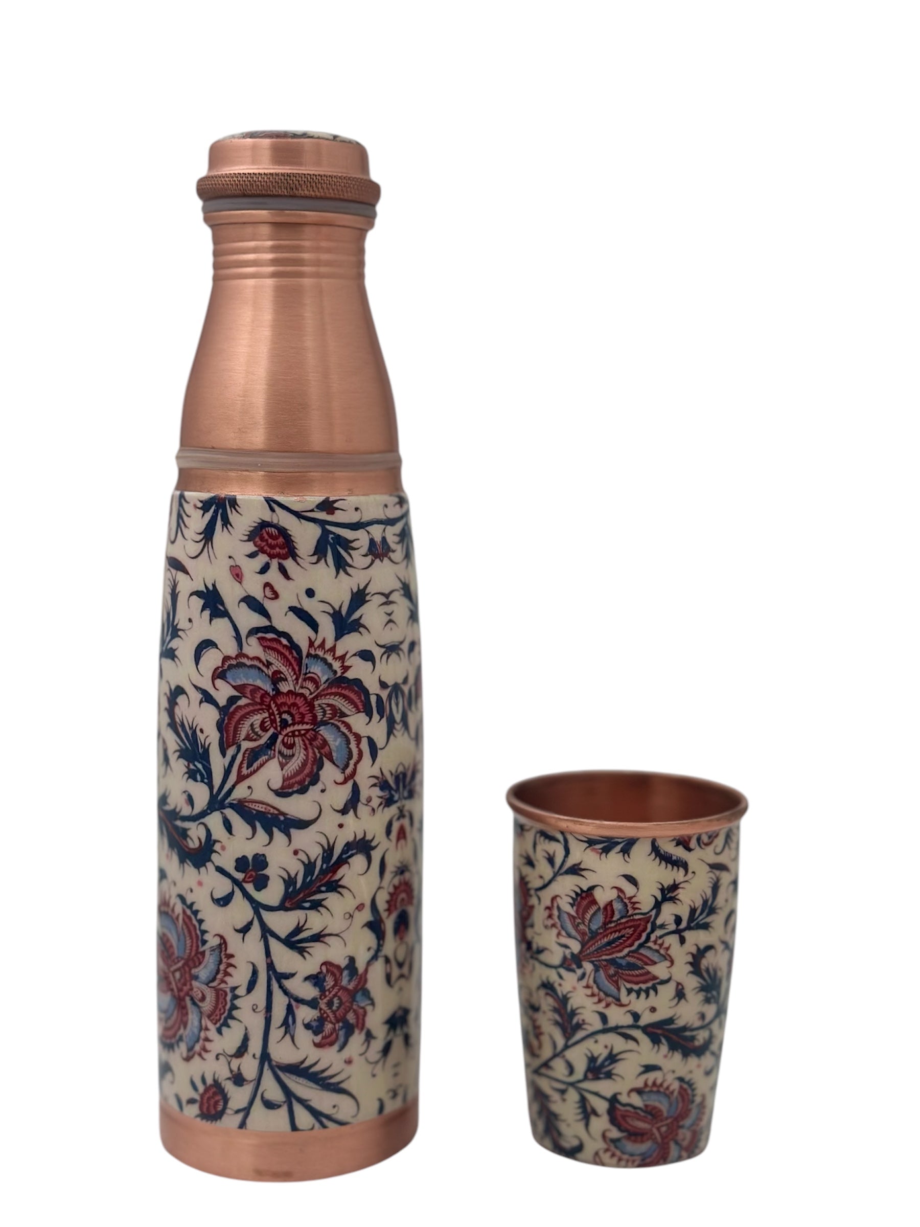 JAL 1000ml Jal Designer Joint-less Copper Water Bottle Certified 1000ML