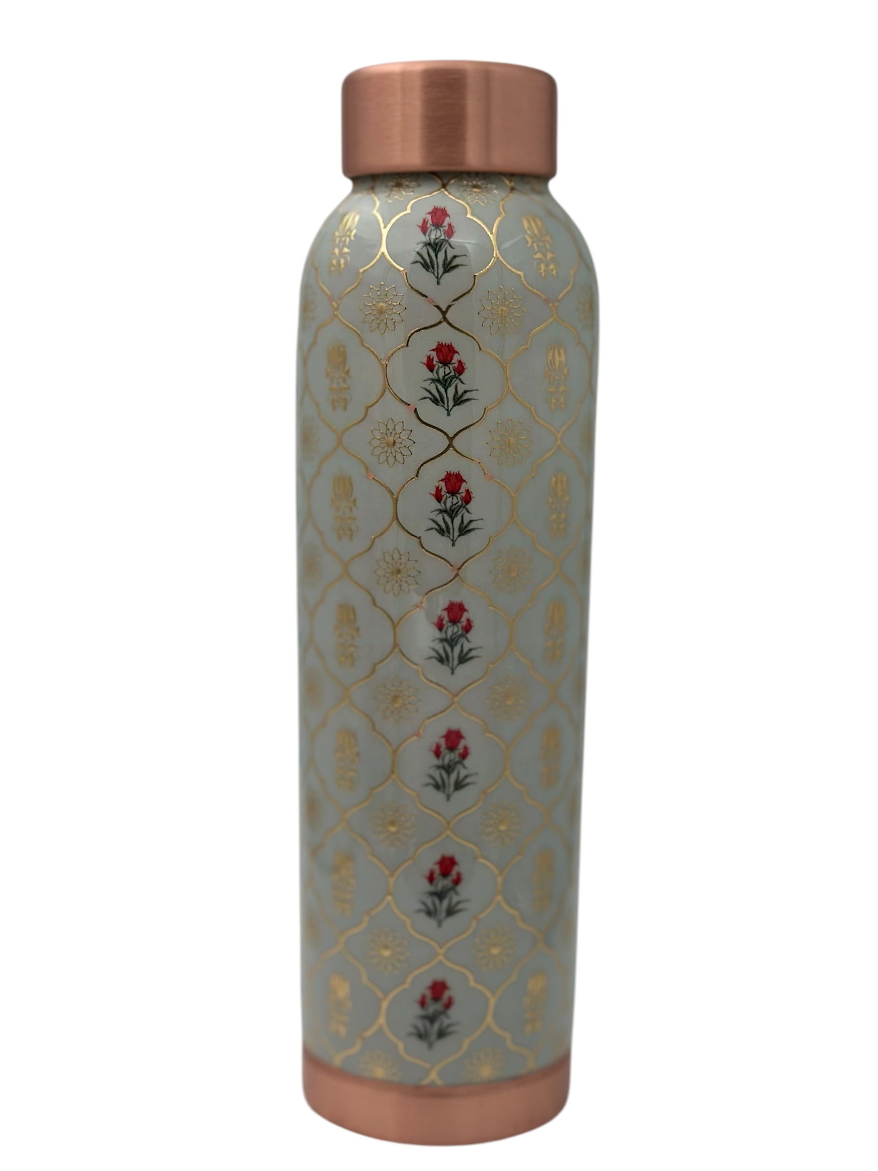 OZONE 1000ml Designer Joint-less Copper Water Bottle Certified