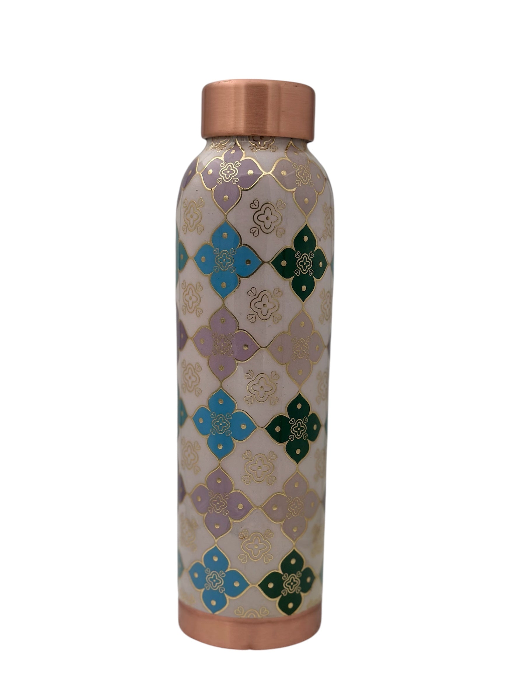 OZONE 1000ml Designer Joint-less Copper Water Bottle Certified