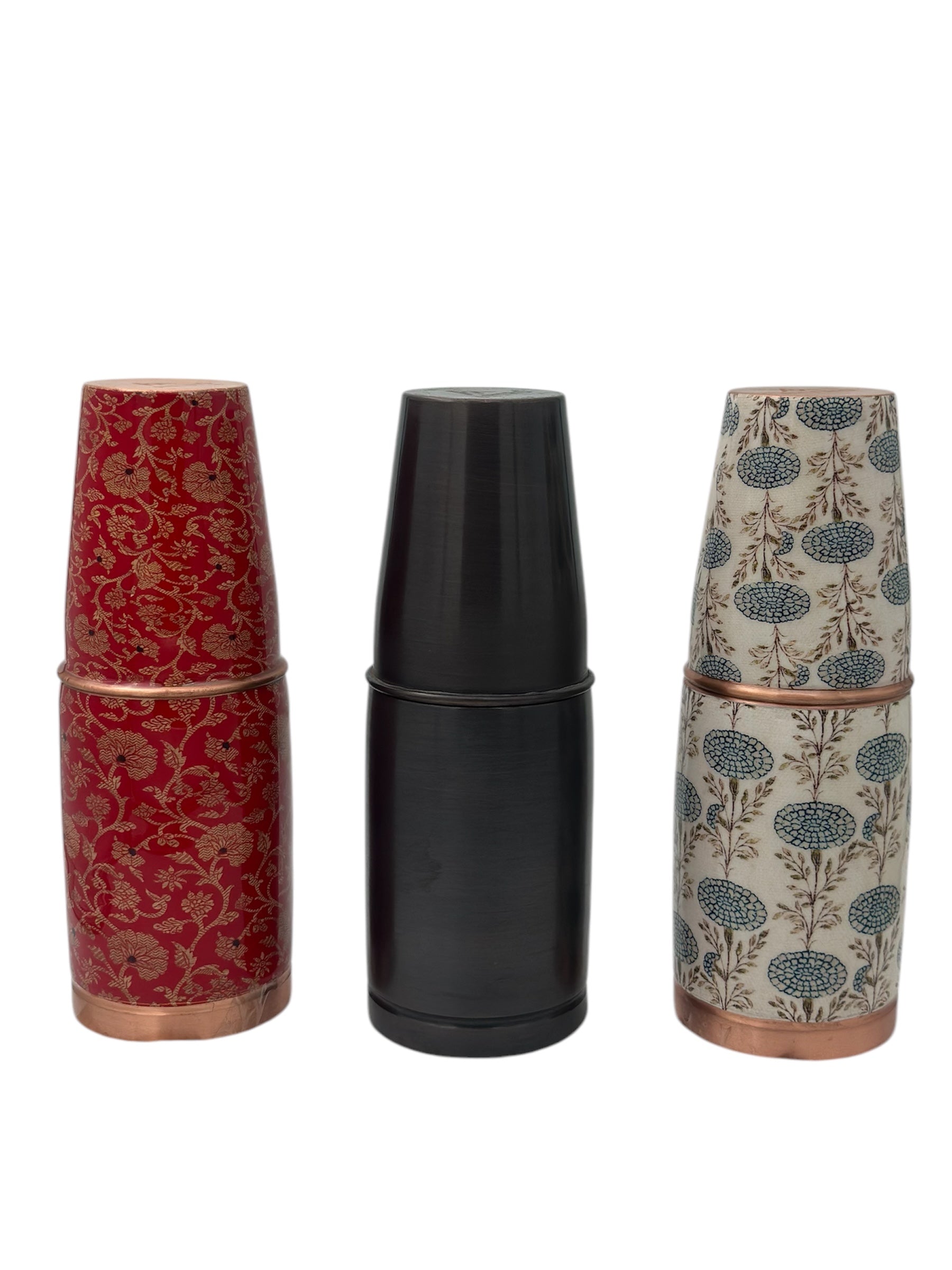 JAL 600ml Jal Designer Joint-less Copper Water Bottle Certified