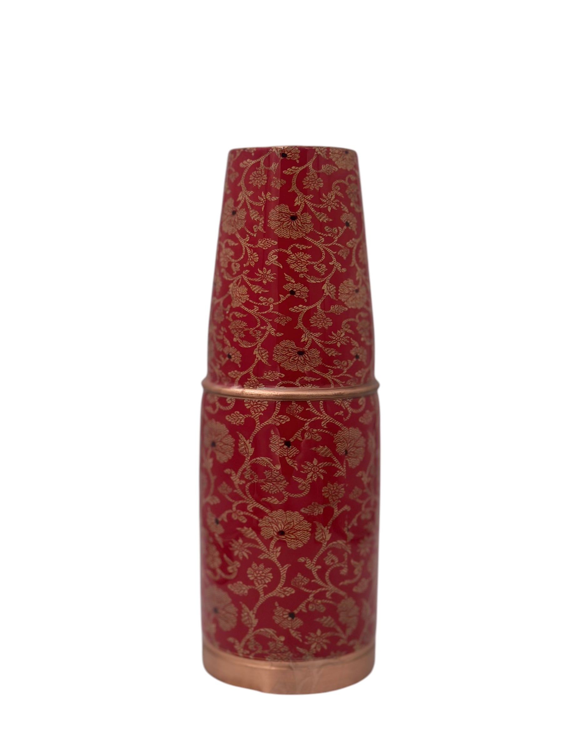 JAL 600ml Jal Designer Joint-less Copper Water Bottle Certified