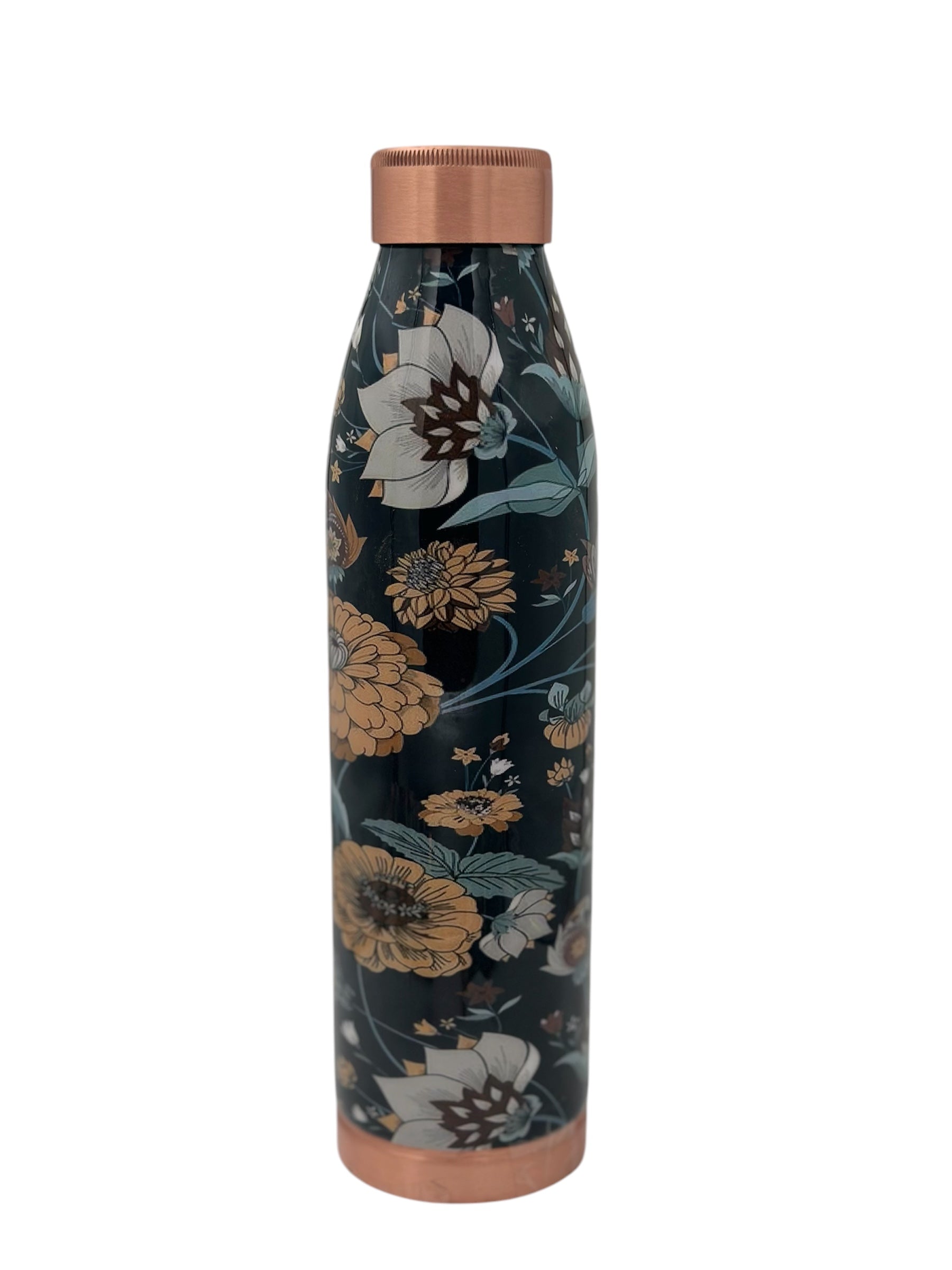 SLIM 1000ml Designer Joint-less Copper Water Bottle Certified