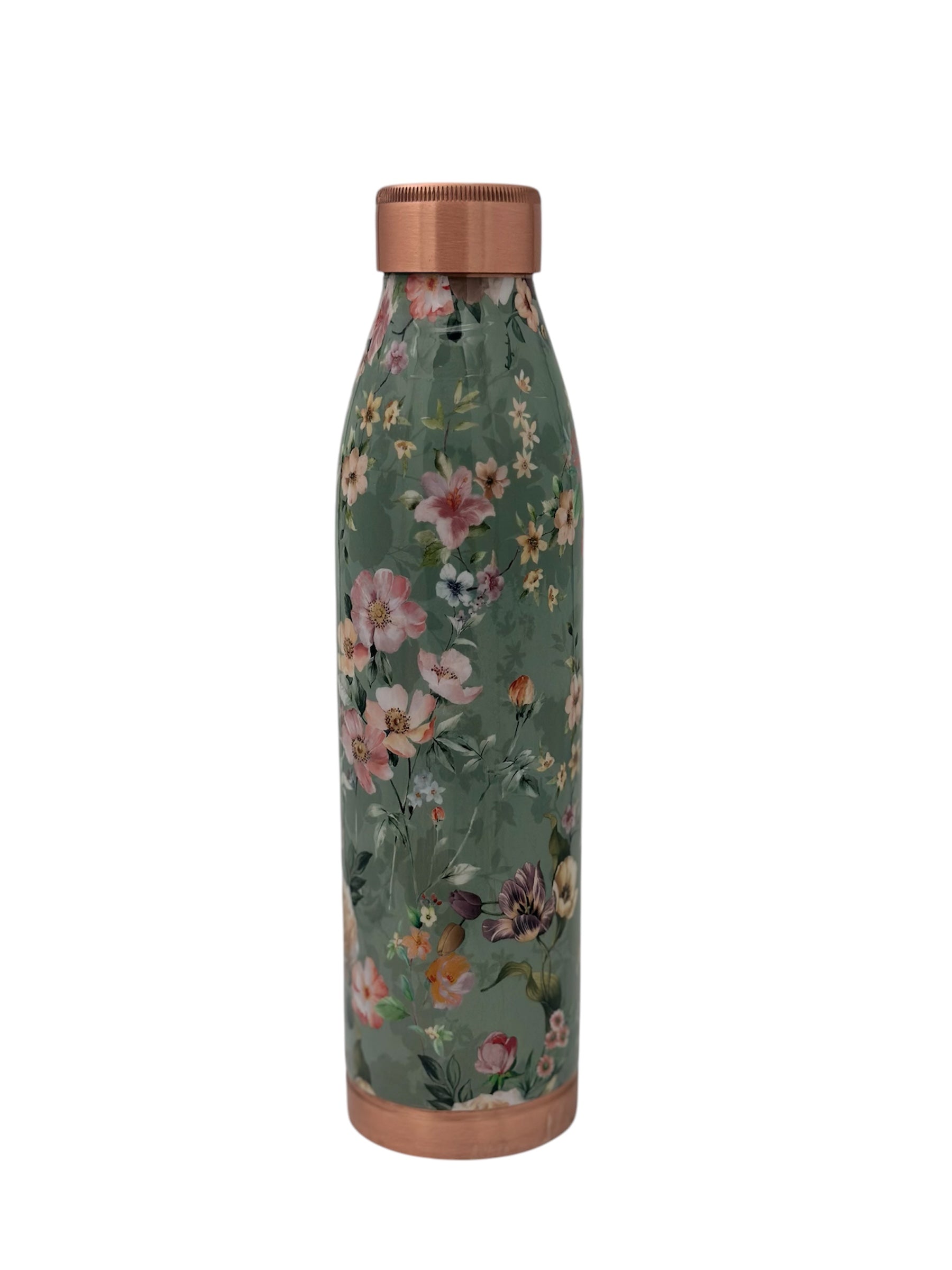 SLIM 1000ml Designer Joint-less Copper Water Bottle Certified