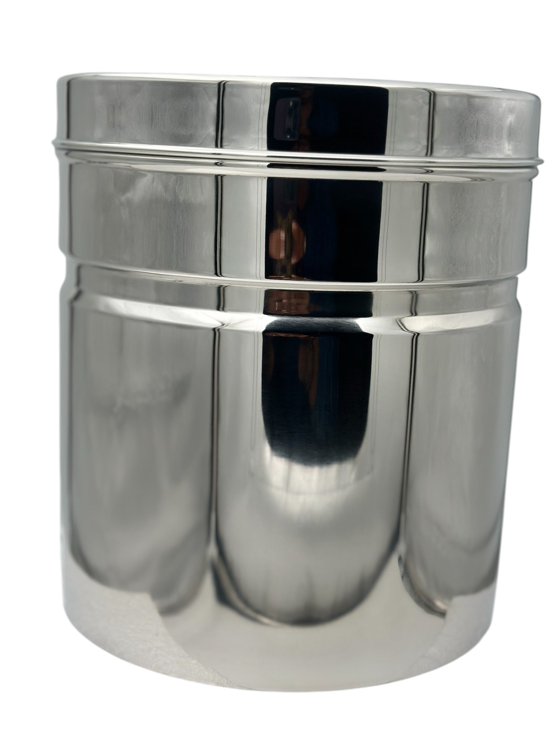 Stainless Steel GripperDabba Manual Lift Durable and Elegant Food Storage Container, Ideal for Storing Grains, Snacks, Perfect for Daily Use, Easy to Clean.