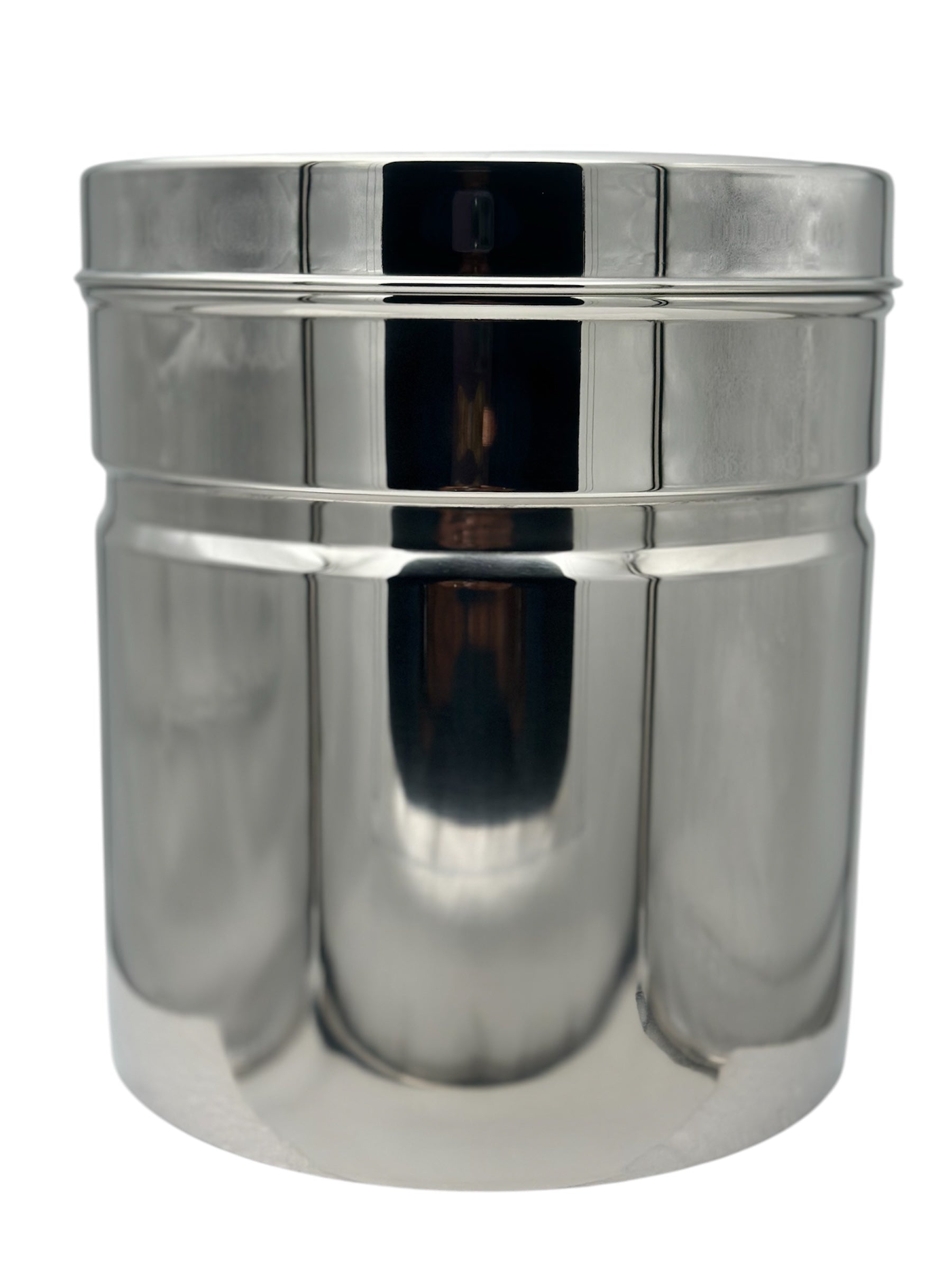 Stainless Steel GripperDabba Manual Lift Durable and Elegant Food Storage Container, Ideal for Storing Grains, Snacks, Perfect for Daily Use, Easy to Clean.
