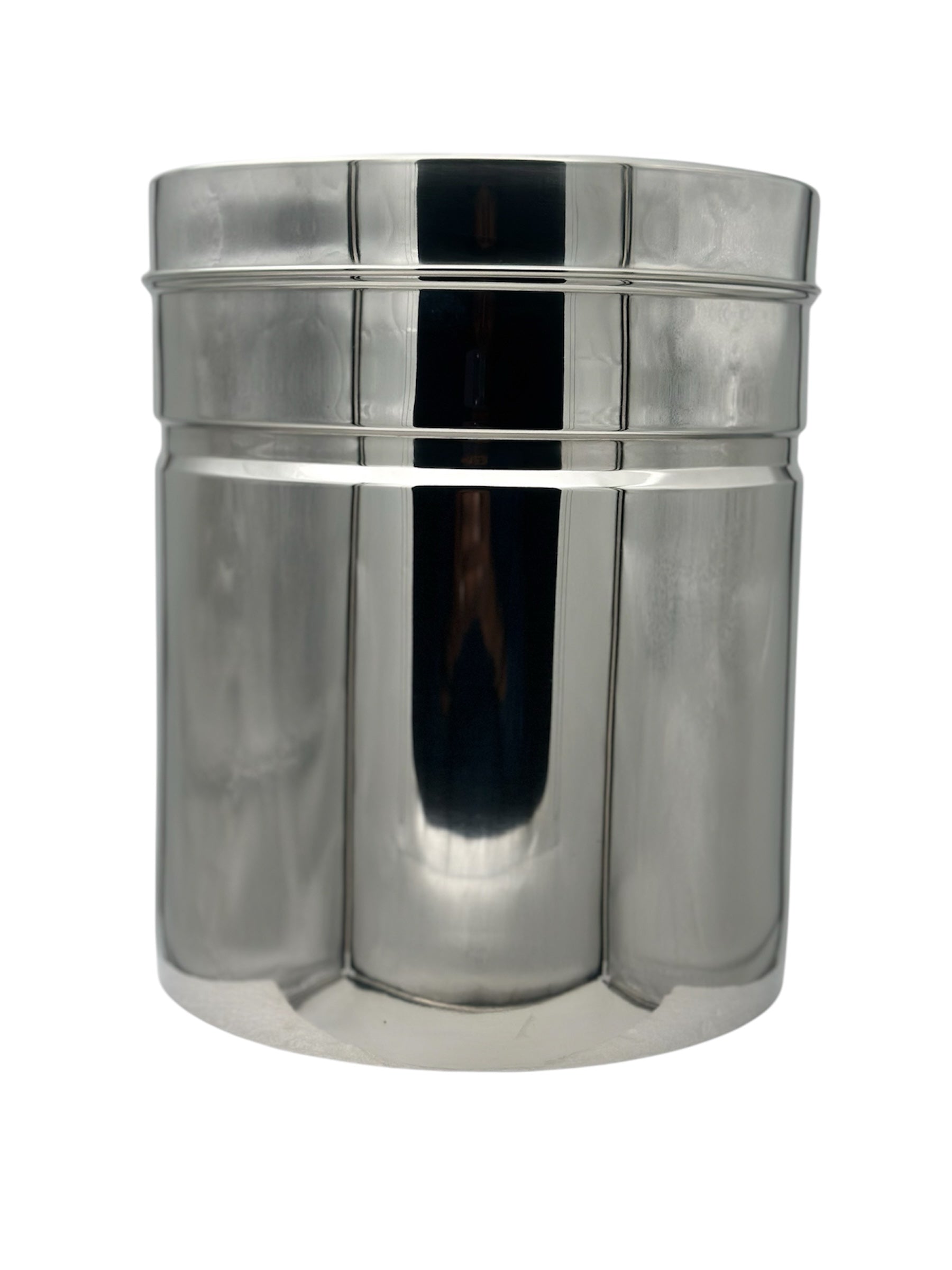 Stainless Steel GripperDabba Manual Lift Durable and Elegant Food Storage Container, Ideal for Storing Grains, Snacks, Perfect for Daily Use, Easy to Clean.