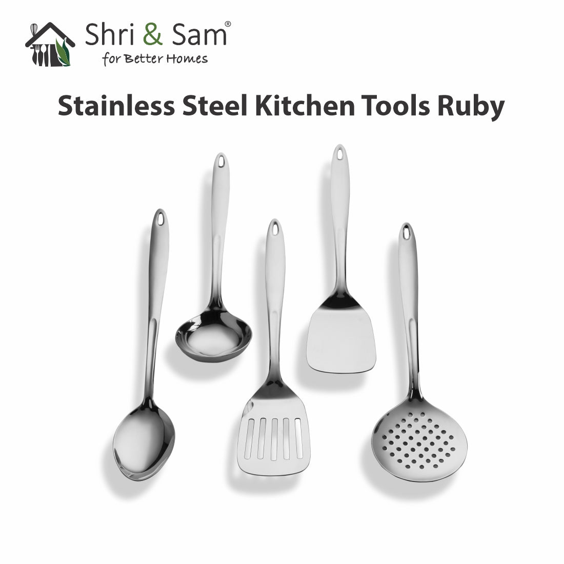Stainless Steel Kitchen Tools Ruby 5 PCS SET