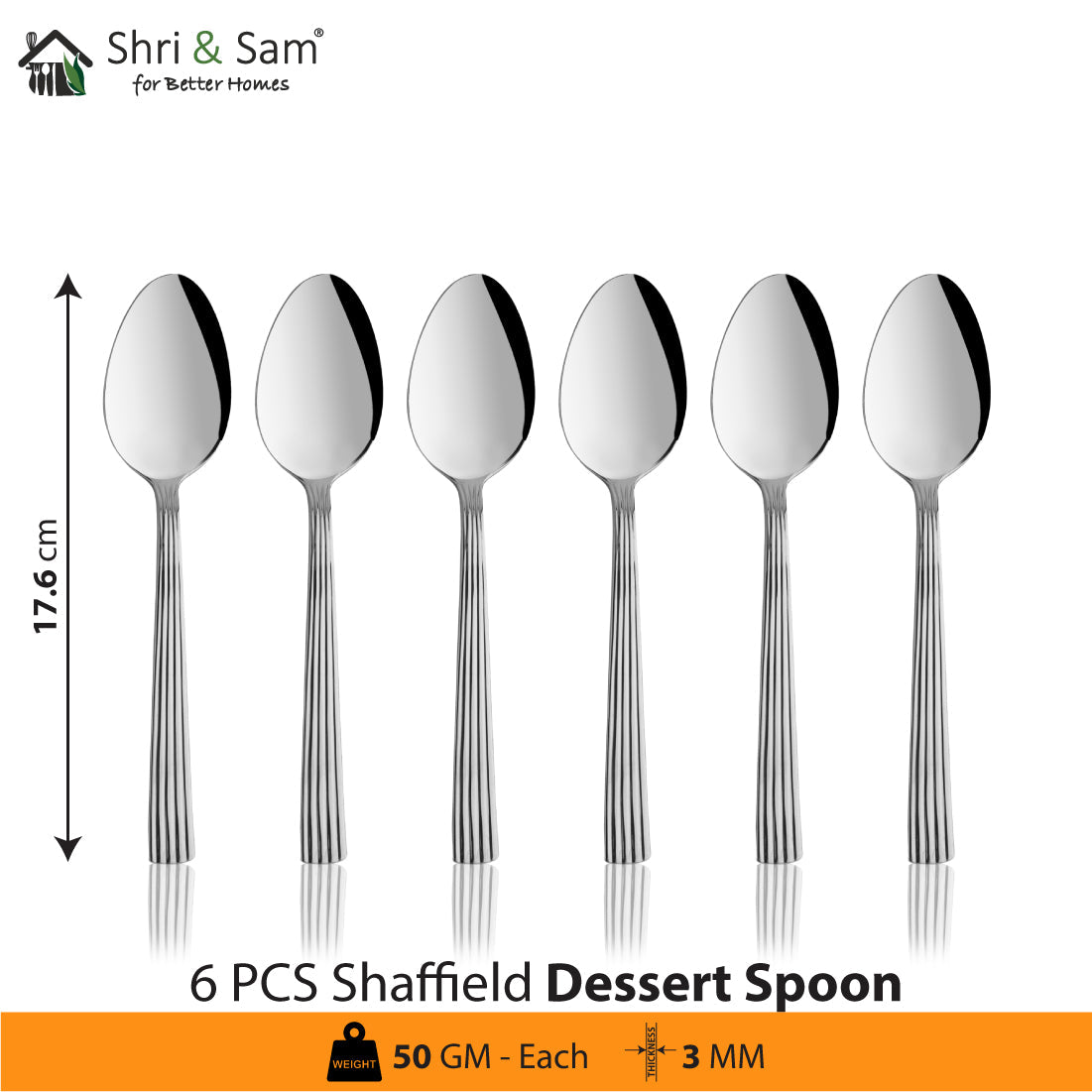 Jagdamba Cutlery Pvt Ltd. Cutlery 24 PCS Cutlery set- Shaffield