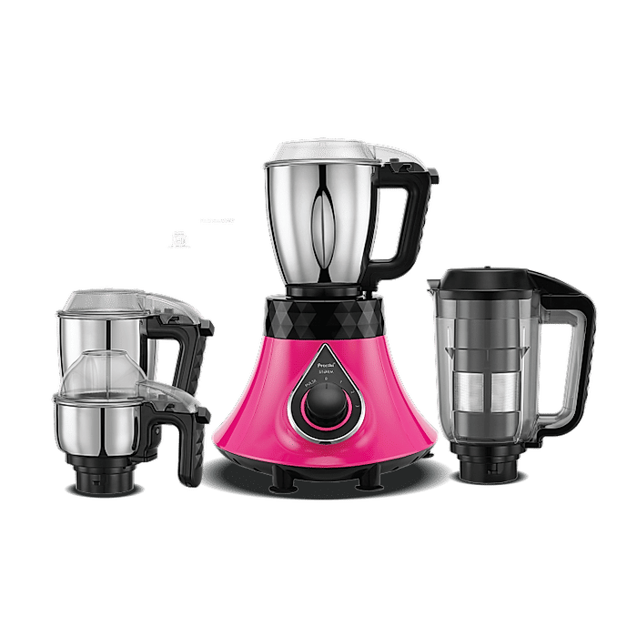 Preethi Storm Mixer Grinder 750 Watt with 4 Jars, 5 Yr Warranty, Handsfree (Pink)
