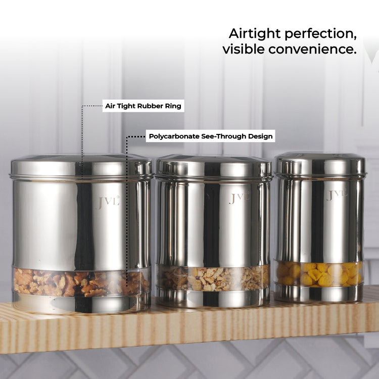 jvl Trendy Clear Canister