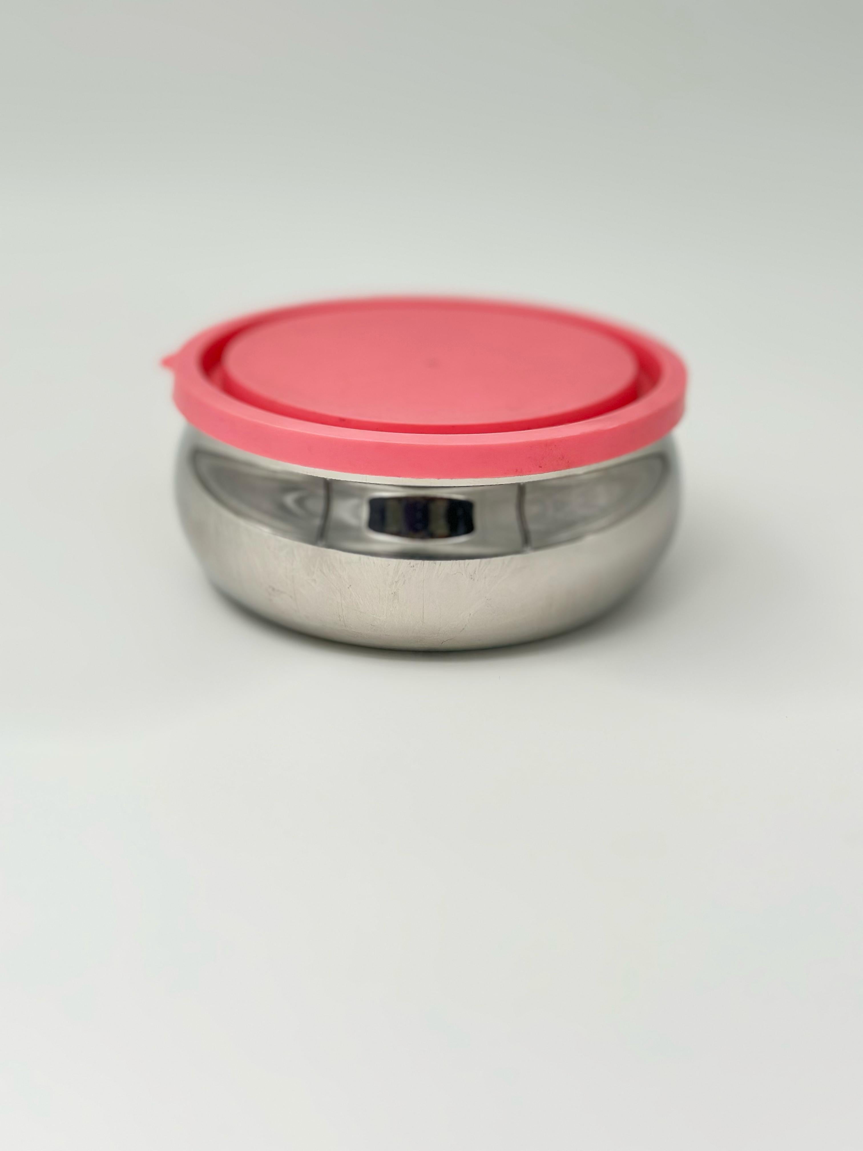 LIME Lotus Buldging Stainless Steel Airtight Leak Proof Lunch Box for Office Use, School, Picnic