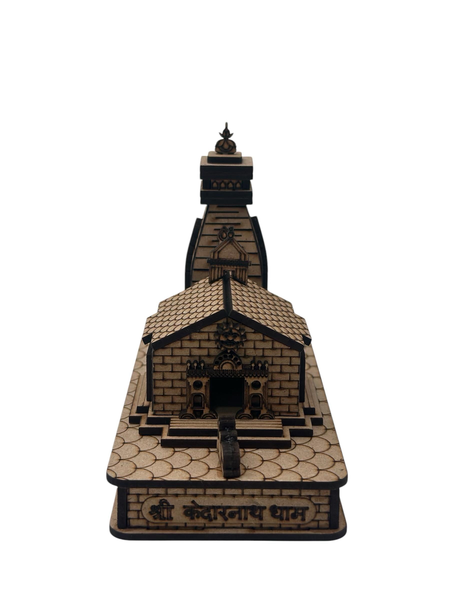 Lime Wood Shree Kedarnath with Nandi Bull Temple 3D Model || Kedarnath Temple 3D Structure || Shree Kedarnath Mandir