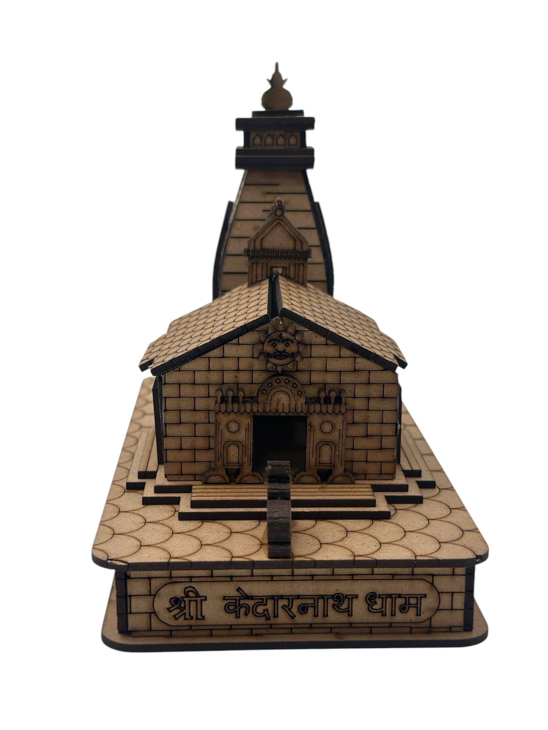 Lime Wood Shree Kedarnath with Nandi Bull Temple 3D Model || Kedarnath Temple 3D Structure || Shree Kedarnath Mandir