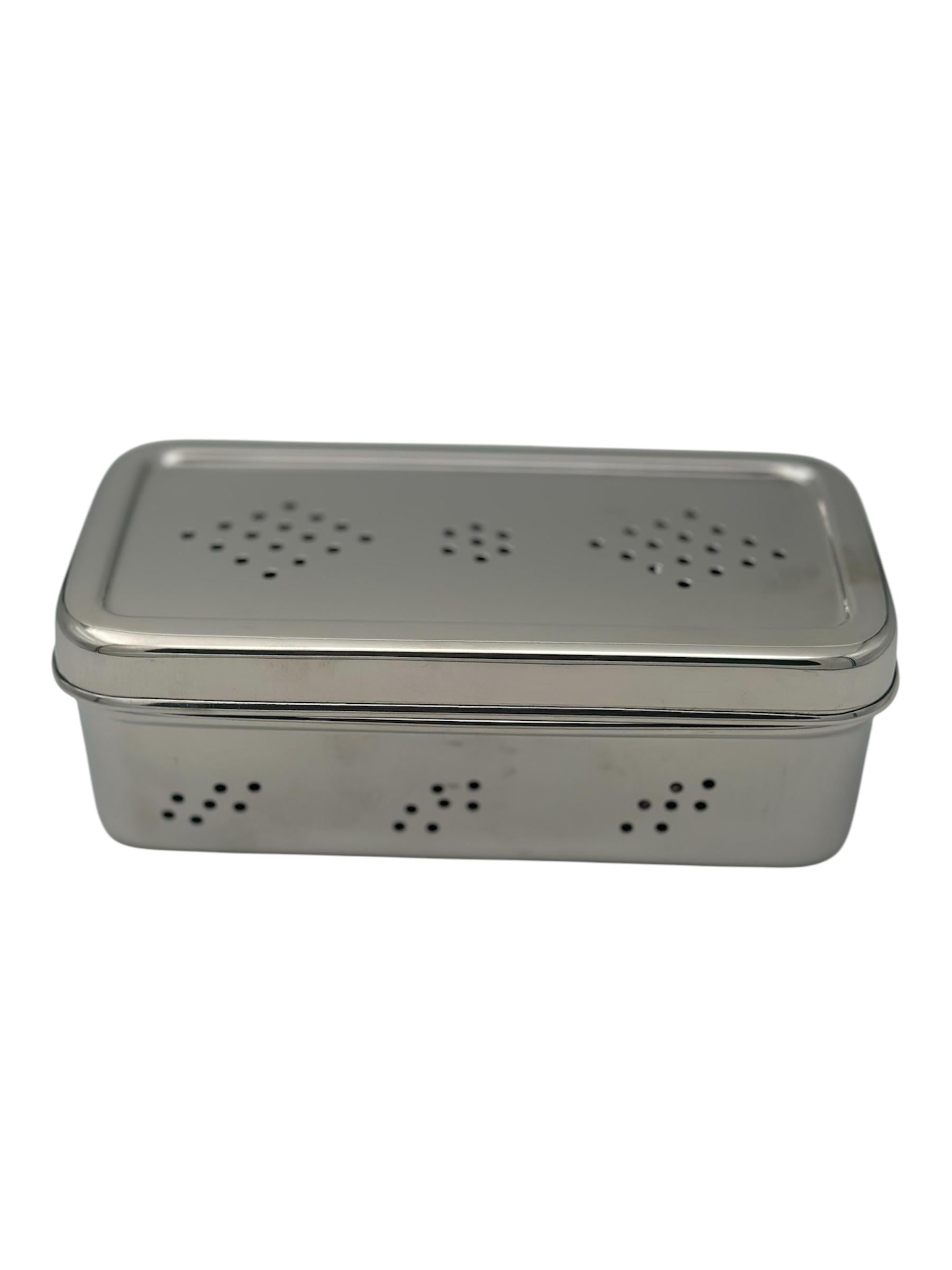 Lime Stainless Steel Fridge Container for herb, vegetable etc/Stainless Steel Herb Storage Box/FreshHerb Keeper food grade and space saving shape
