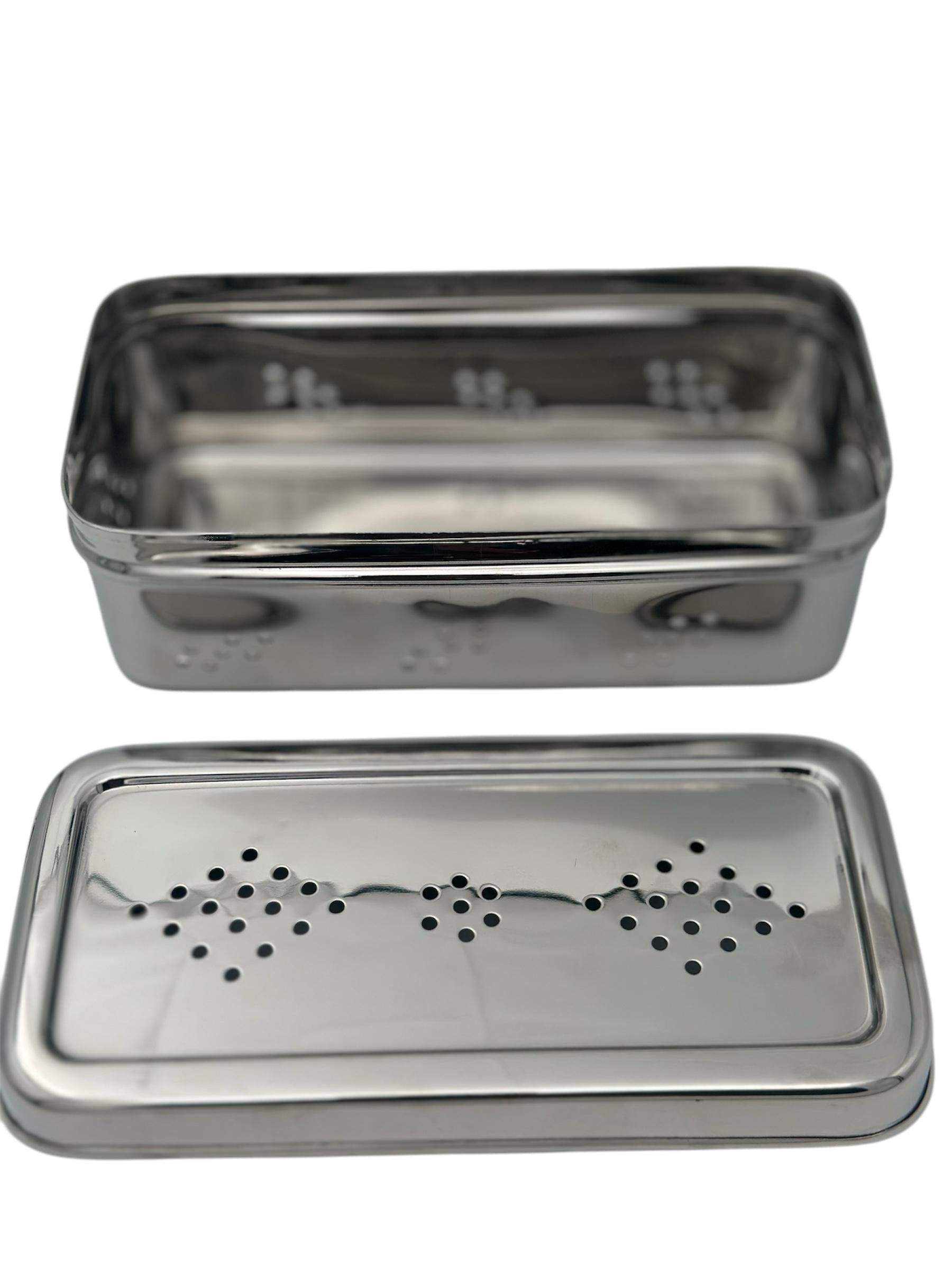 Lime Stainless Steel Fridge Container for herb, vegetable etc/Stainless Steel Herb Storage Box/FreshHerb Keeper food grade and space saving shape