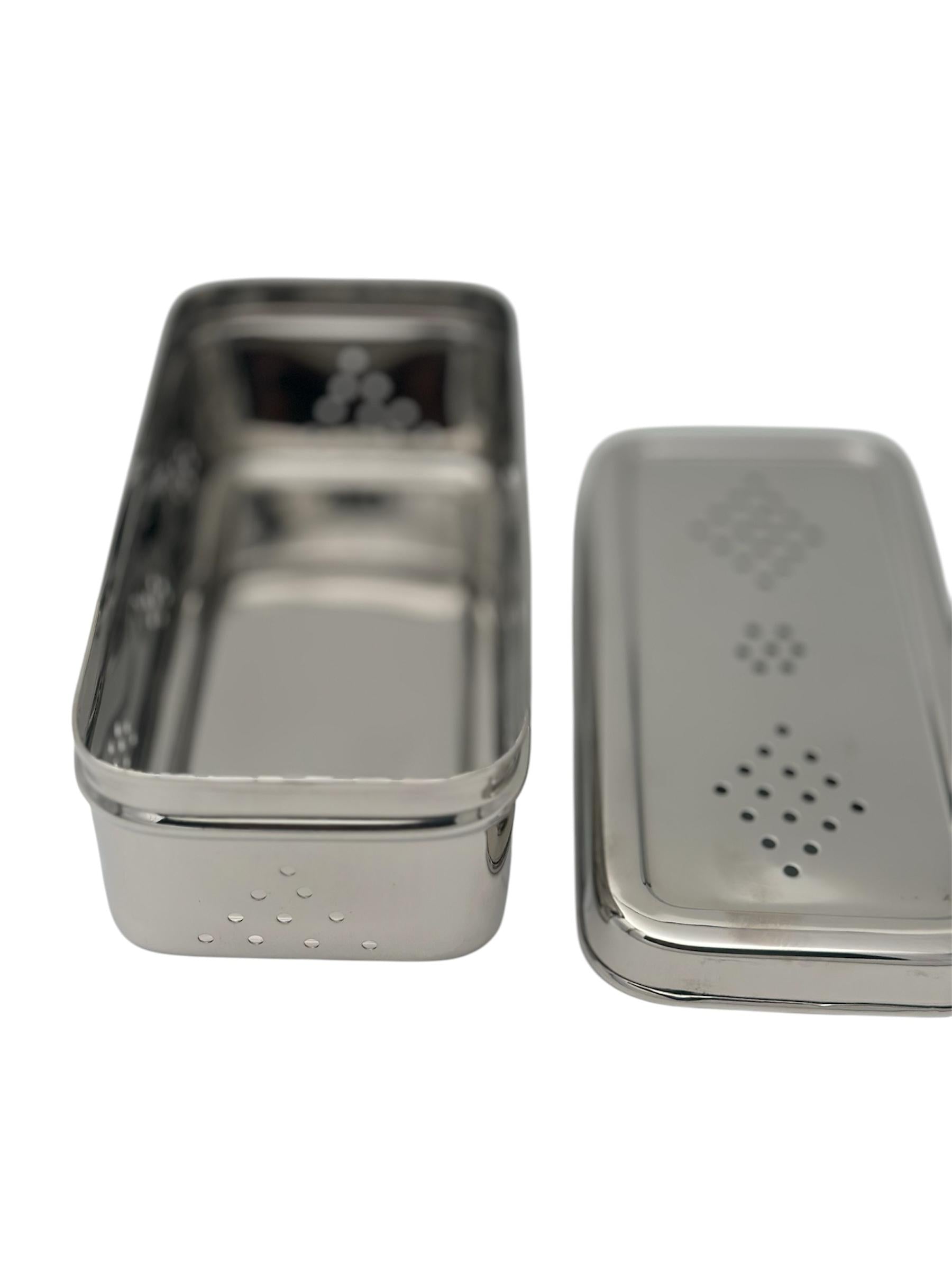 Lime Stainless Steel Fridge Container for herb, vegetable etc/Stainless Steel Herb Storage Box/FreshHerb Keeper food grade and space saving shape