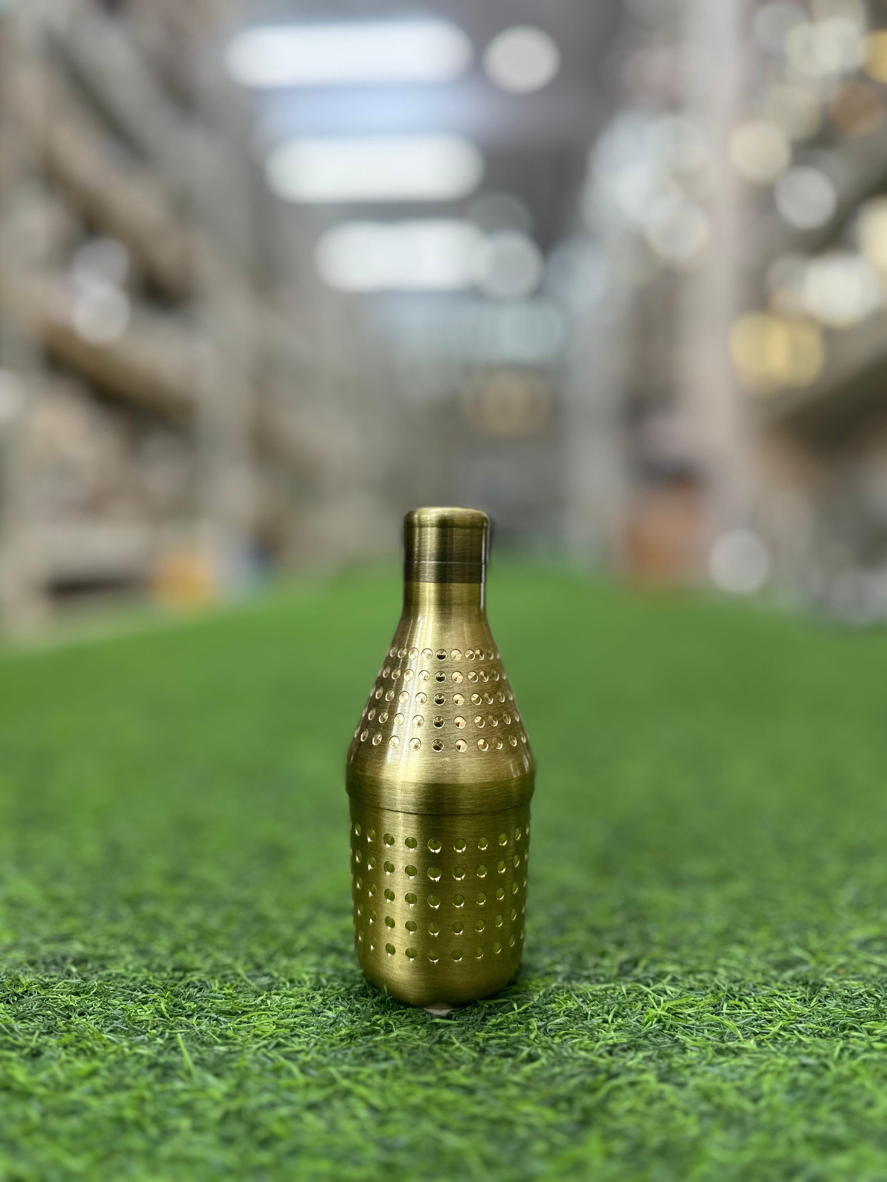 LIME Brass Dry Fruit -Mukhavas Bottle / 250 ml Antique Bottle/Decorative Bottle