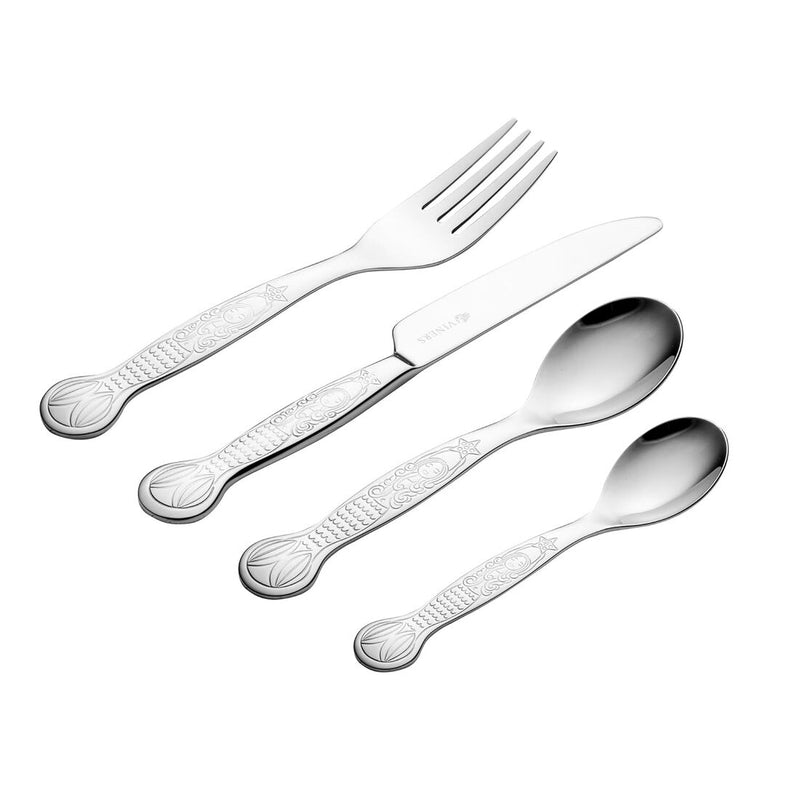 Stainless Steel 4 PCS Kids Cutlery Set Mermaid