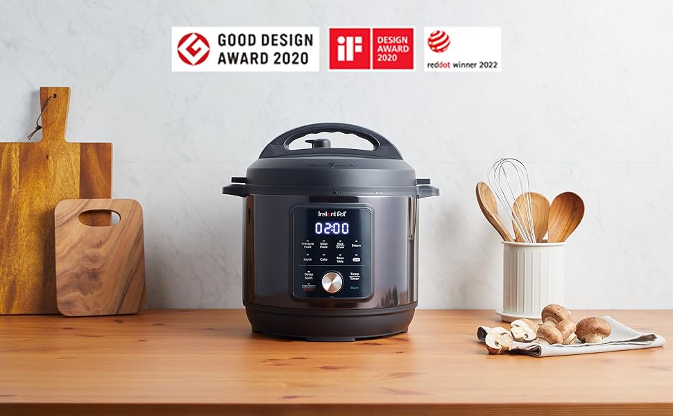 Instant Pot Essential 6QT (5.7L) 9-in-1 Electric Pressure Cooker, SS304 Stainless Steel Inner Pot, Original USA Brand, Slow Cook, Sauté, Steam, Cook Rice & Sous Vide, DIY (40°C to 190°C), 230V