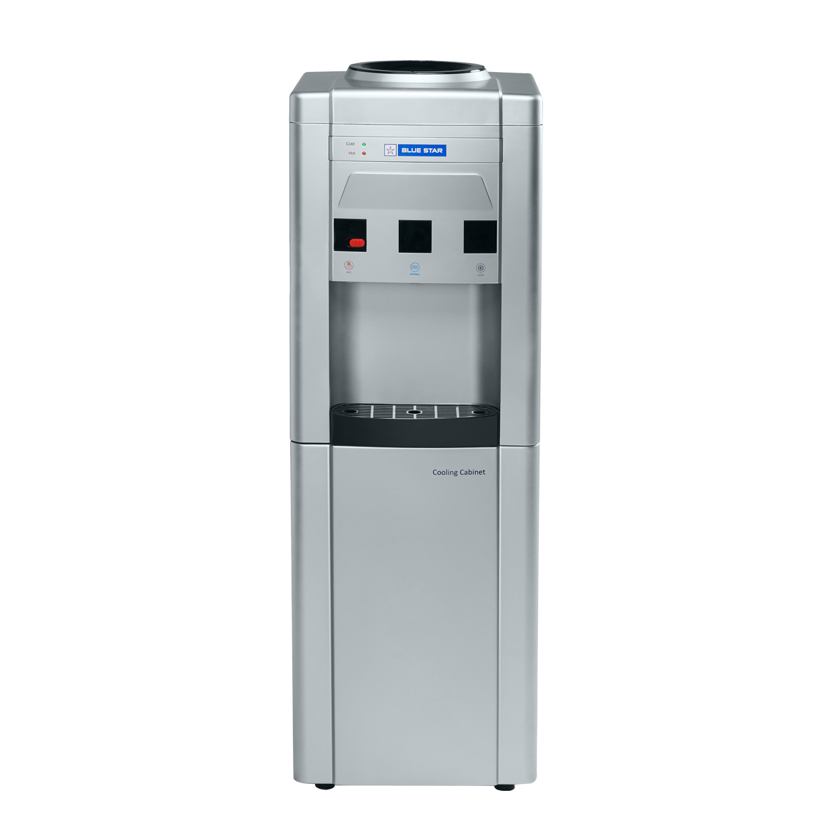 BLUESTAR Bottled Water Dispenser With Refrigerator-White /grey/maroon/black Floor Standing