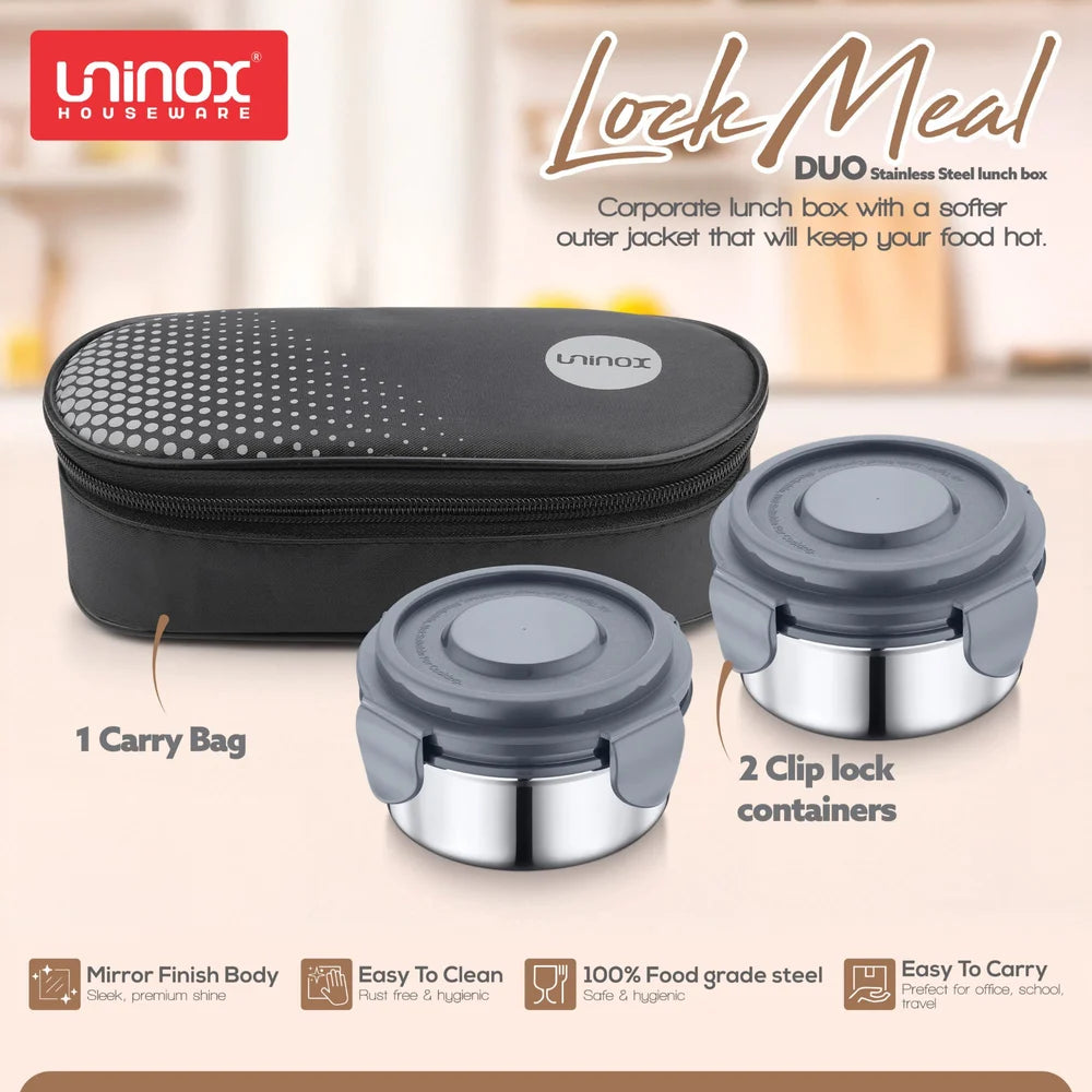 uninox Lock Meal Duo Lunch Box