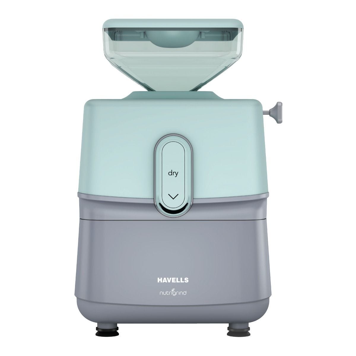 Havells Nutri Grind 3 in 1 Wet & Dry Grinder with 400W High Torque Induction Motor | 1400 RPM Slow Speed Grinding | Quality Coarse Stones | 2 Yr Manufacturer Warranty| Stainless Steel