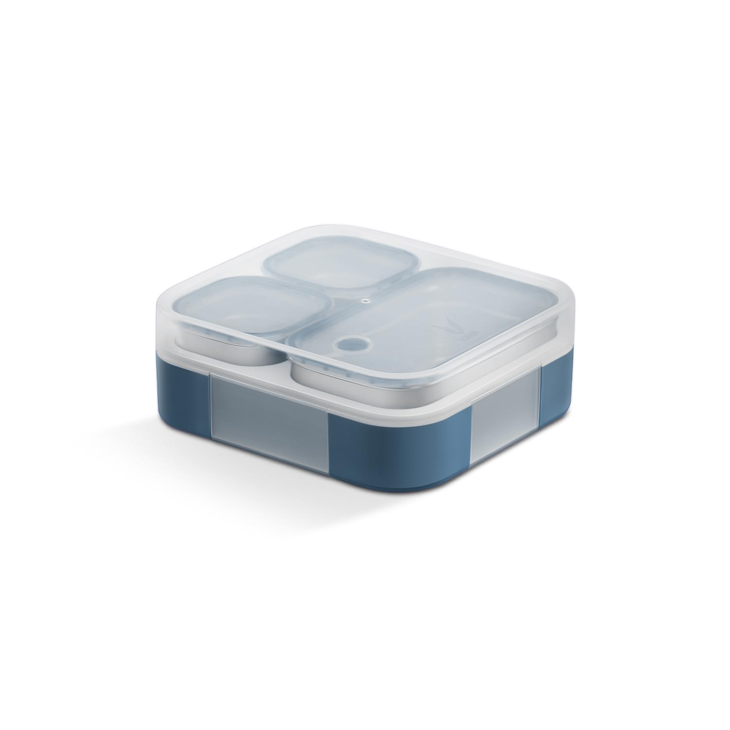 VAYA Tydbyt Lunch Box for Office Use, Tiffin Box  Stainless Steel with 3 Containers, Slim Compact & Travel Friendly Bento Box, Easy to Carry Design, Coral Crush