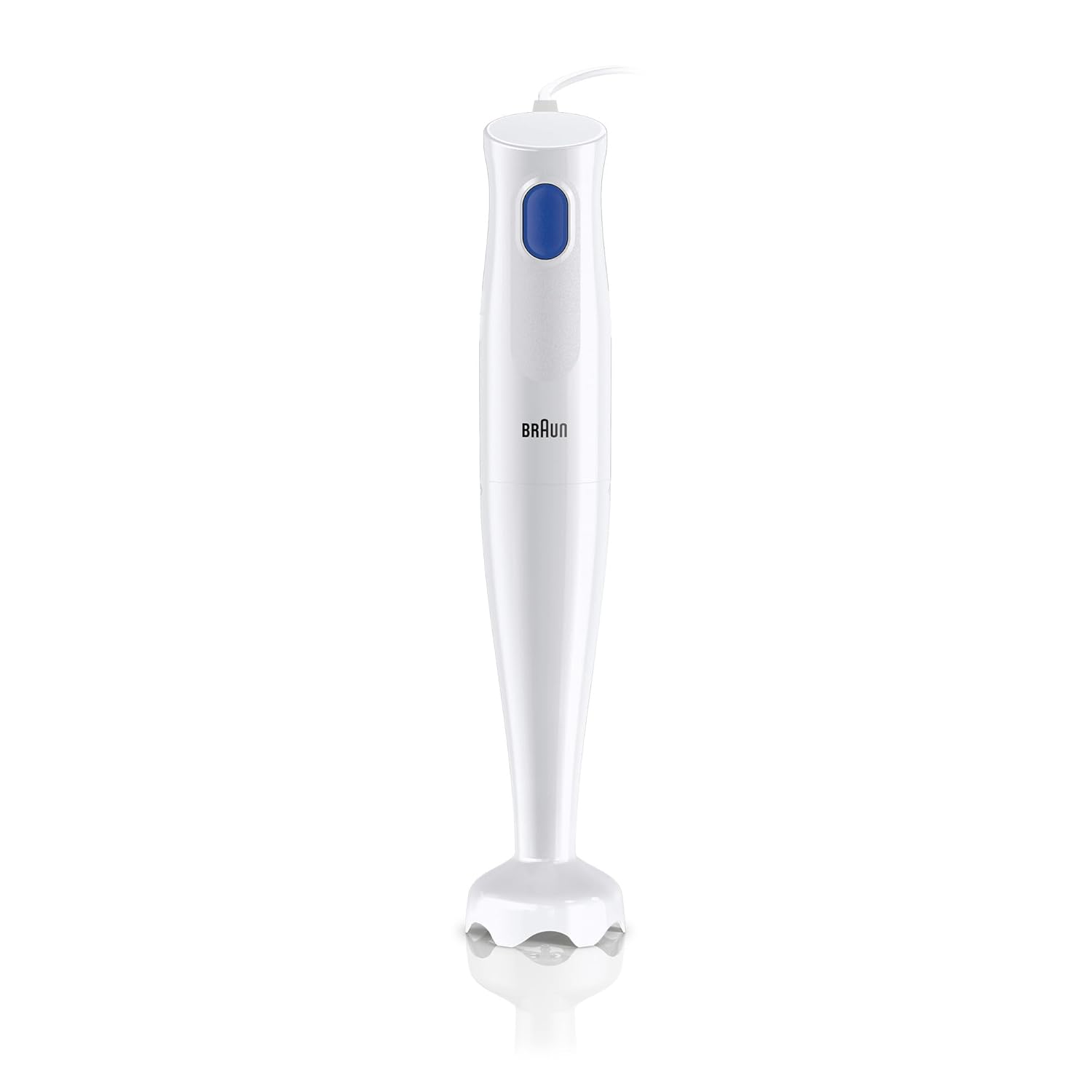 Braun MultiQuick 1 Hand Blender 450W with EasyTwist Technology, Lightweight, Stainless Steel, BPA-Free for Baby Food, Chutney, Puree, Lassi, Smoothie, Soup, Shake (MultiQuick 1 White