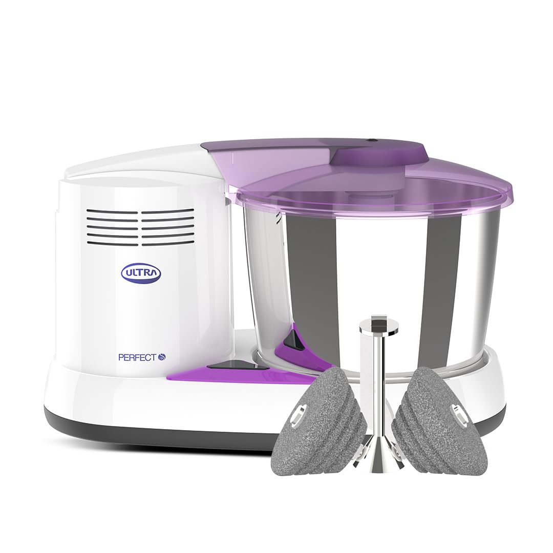 Elgi ULTRA Perfect S 2 Liter Stone Table Top Wet Grinder, 110 Volts with Atta Kneader FOR USE IN USA AND CANADA ONLY