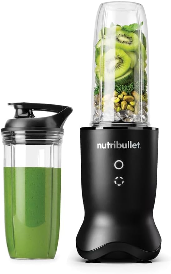 Nutribullet 1200W Ultra Blender, USA #1 Mixer, Grinder, Smoothie Maker, Food Processor, Glow Illuminated Interface, Quietest Single-Serve Blender, SS Rapid Extractor Blade 2yrs warranty (Satin Black)