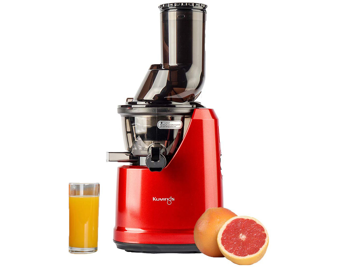 Kuvings B1700 (with strainer)(Dark Silver/ )Cold Press Juicer for Home with Attachments, All-in-1 Juicer for Fruits, Vegetables &amp; Nut Milk, Smoothie &amp; Sorbet, Patented JMCS Technology 10% More Juice, 12 Yrs Warranty