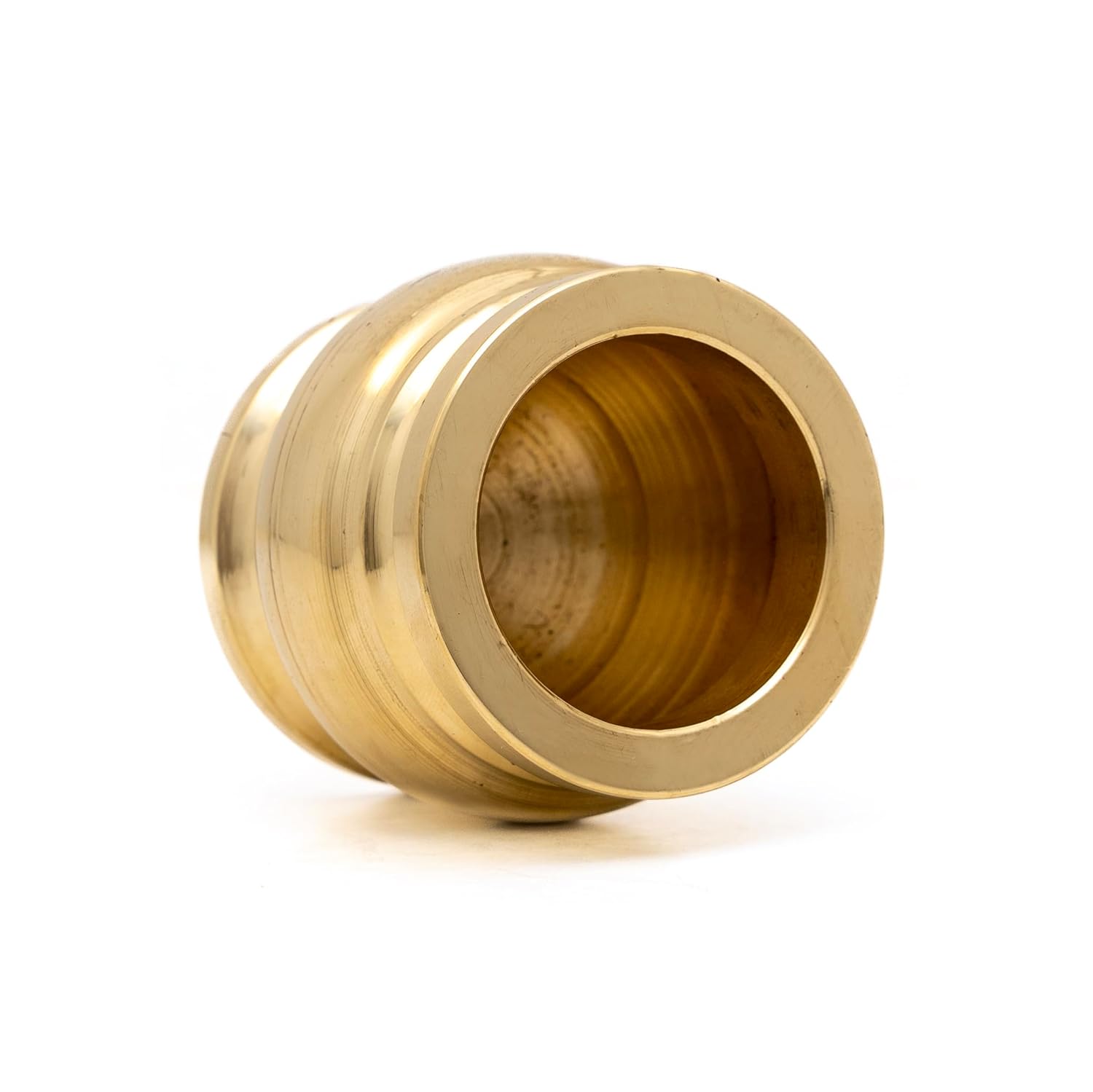 Pure Brass Kutani /Khalbatta/Mortar and Pastle/Traditional Hand Smasher Round - (Heavy Guage) - 1 Unit&nbsp;