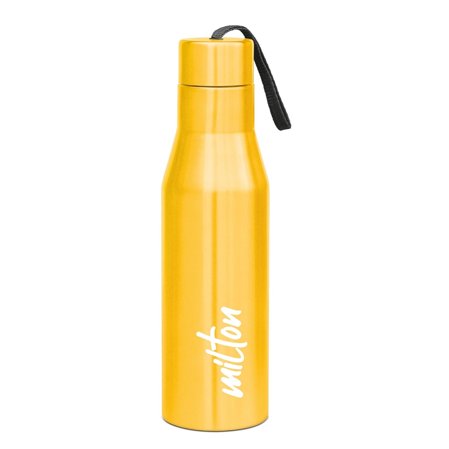 MILTON Super 1000 Stainless Steel Water Bottle, 1000 ml Water Bottles, Single Walled, Leak-Proof, Rust-Free Steel Bottle, Easy Grip, Easy to Carry, Travel Bottle,