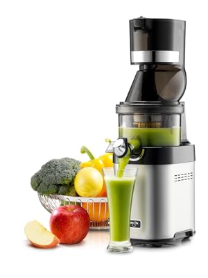 Kuvings CS600 Commercial Cold Press Whole Slow Juicer Chef, All-in-1 Fruit & Vegetable Juicer, World's Only Juicer with Patented Rubber & Silicon-Free Technology, Service Across India, 240W (KCS6000)