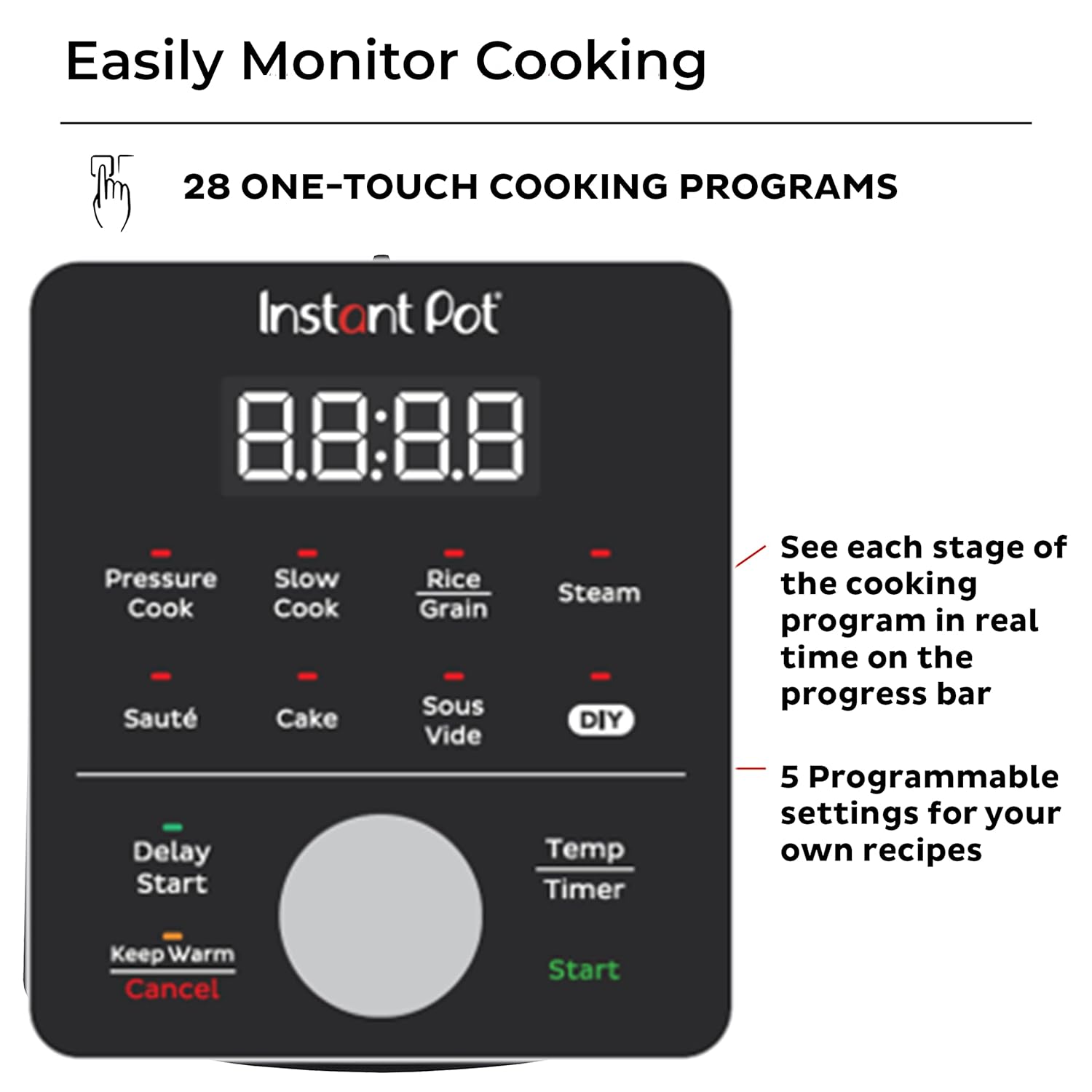 Instant Pot Essential 6QT (5.7L) 9-in-1 Electric Pressure Cooker, SS304 Stainless Steel Inner Pot, Original USA Brand, Slow Cook, Sauté, Steam, Cook Rice & Sous Vide, DIY (40°C to 190°C), 230V