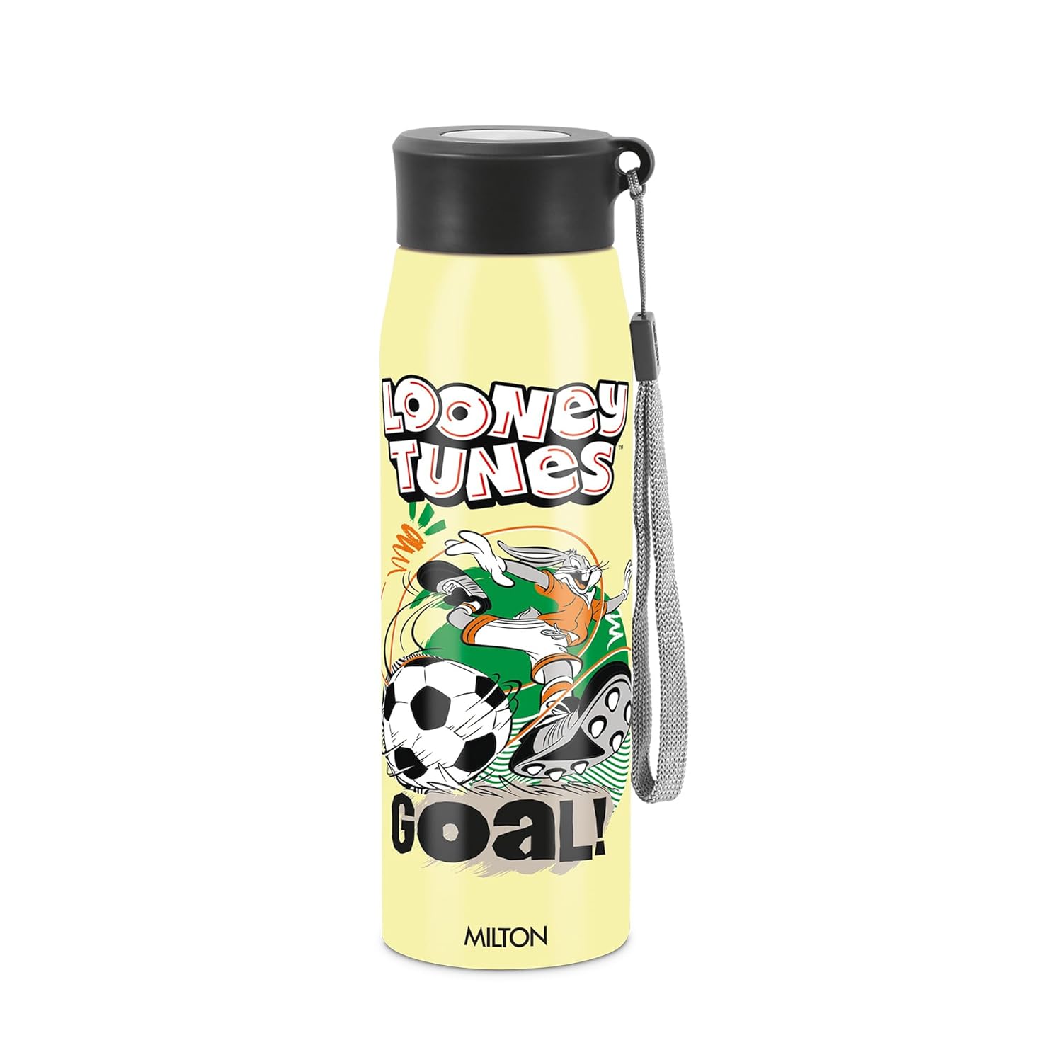 MILTON Handy Design 650 Stainless Steel Water Bottle, Single Walled, ISI Certified I  690ML Leak Proof Lid, Rust Proof I For School, Office, Gym (LOONEY TUNES)