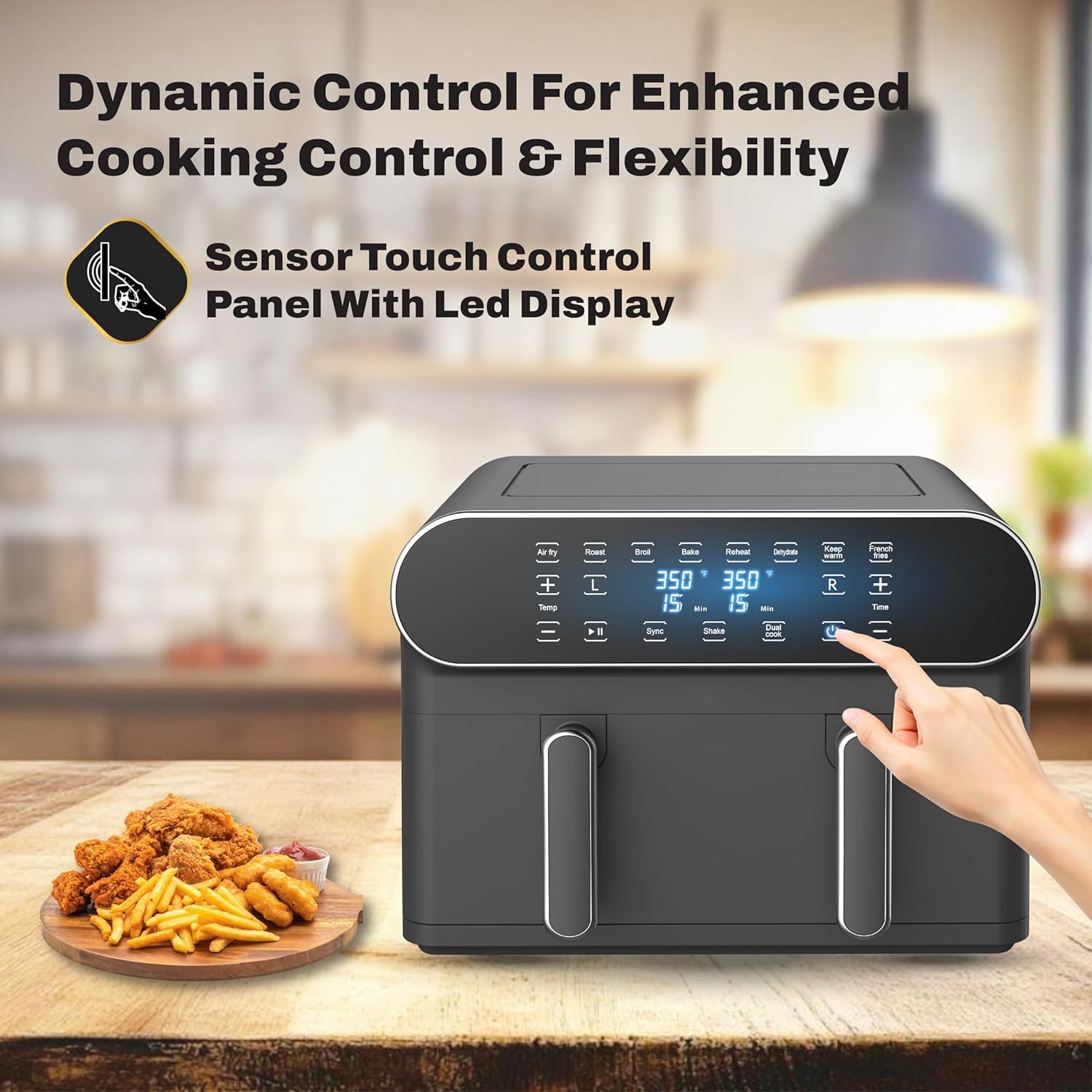Havells Air Fryer Prolife Delicia 1700 Watt |85% Less Oil | 10.5L Pan