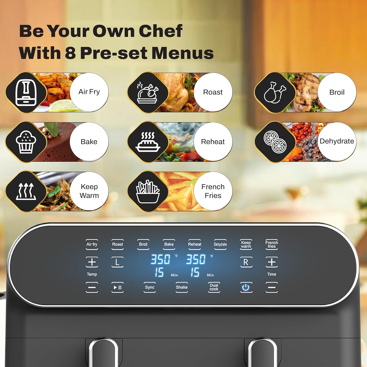 Havells Air Fryer Prolife Delicia 1700 Watt |85% Less Oil | 10.5L Pan