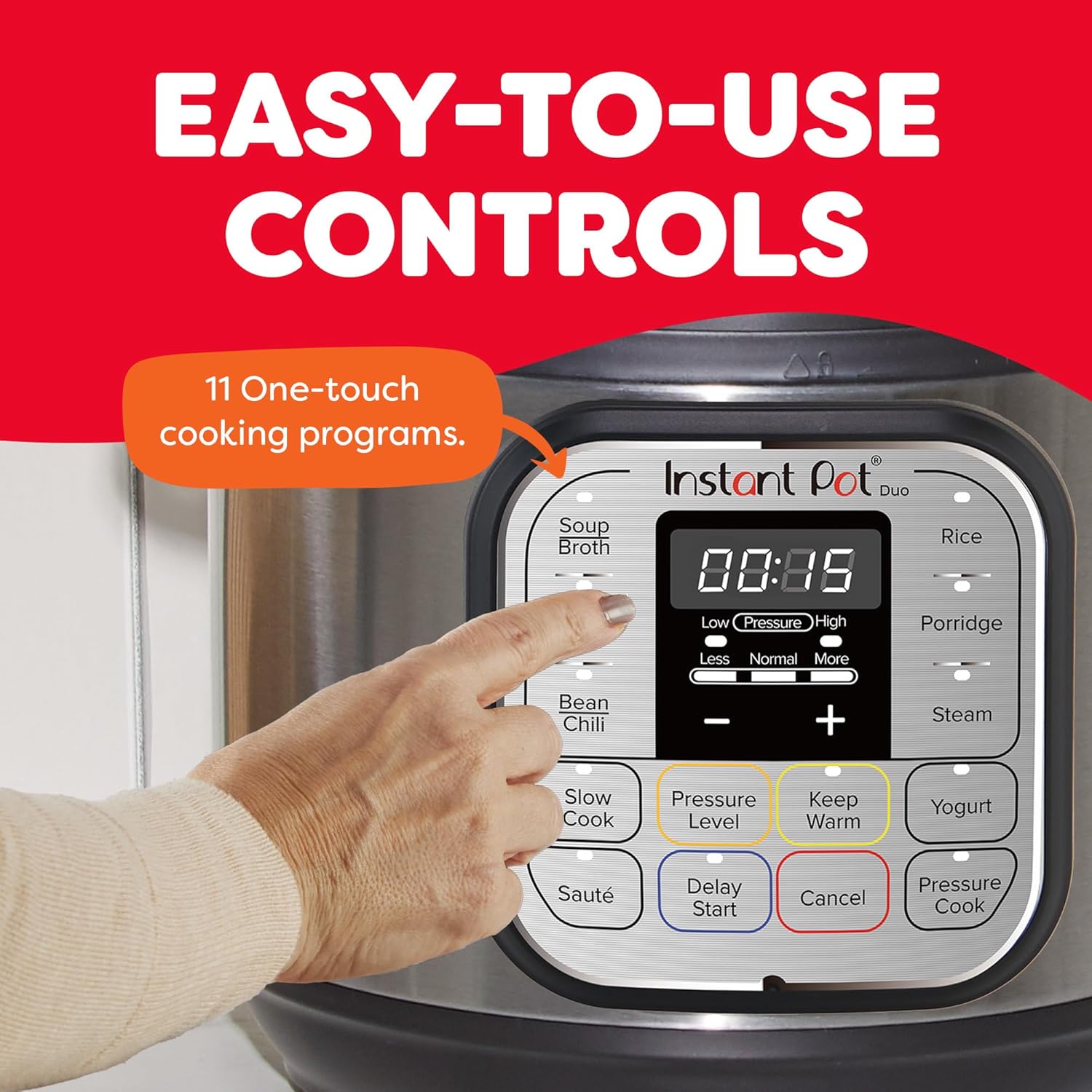 Instant Pot Duo 3QT (2.8L) And 6QT (5.7L) 7-in-1 Electric Pressure Cooker, Multi Pot, SS304 Stainless Steel Inner Pot, Slow Cook, Rice Cooker, Steamer, Sauté, Yogurt Maker & Keep Warm, 11 Customizable programs, 230V