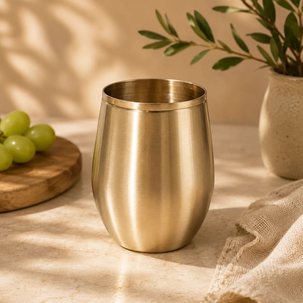 Lime (kansa) Bronze Glass - Damru (275 ml)
