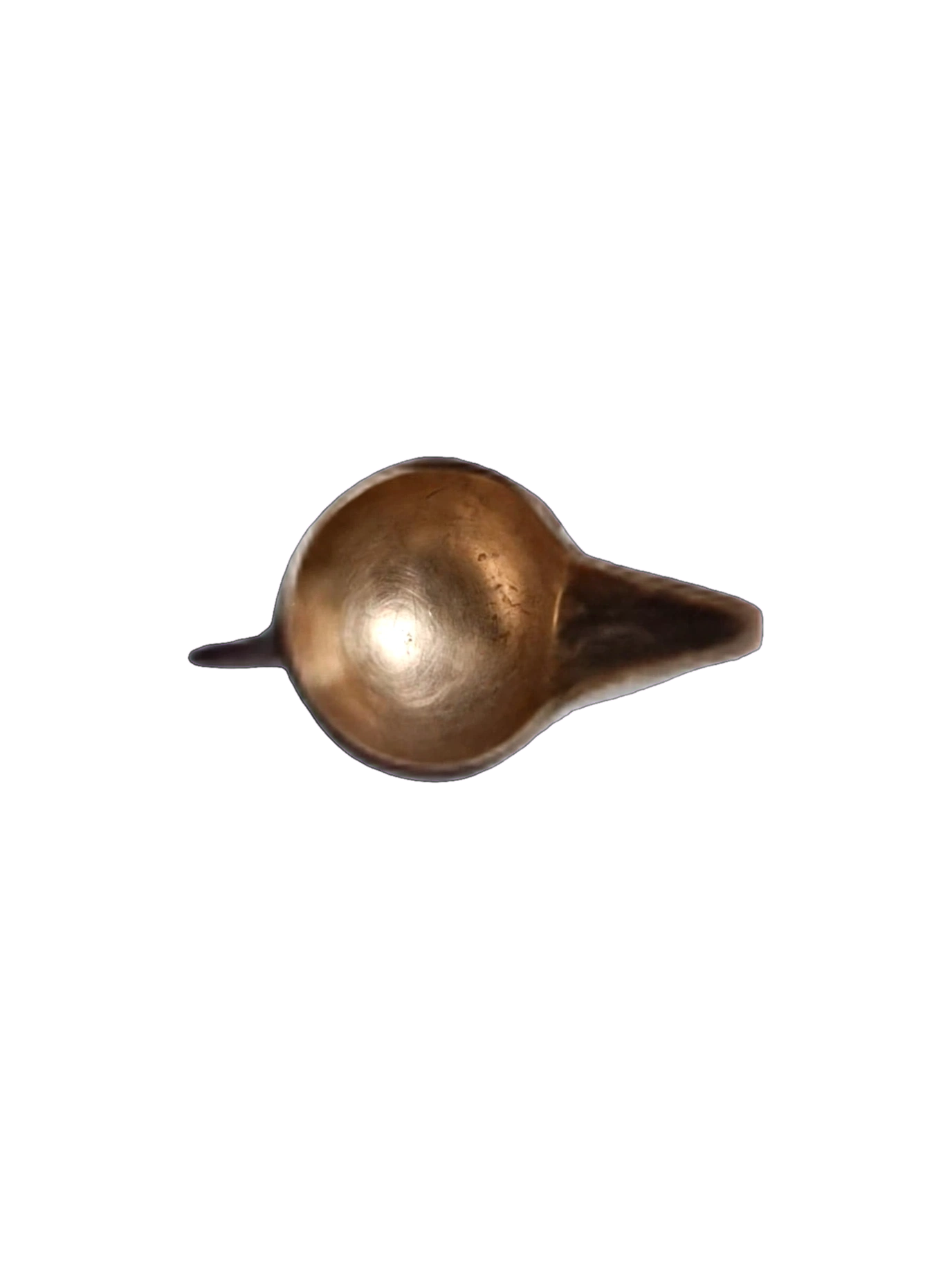 Lime Pure Kansa (Bronze) Paladai Baby Feeder | 78% Copper & 22% Tin | 100% Lead-Free & Non-Toxic