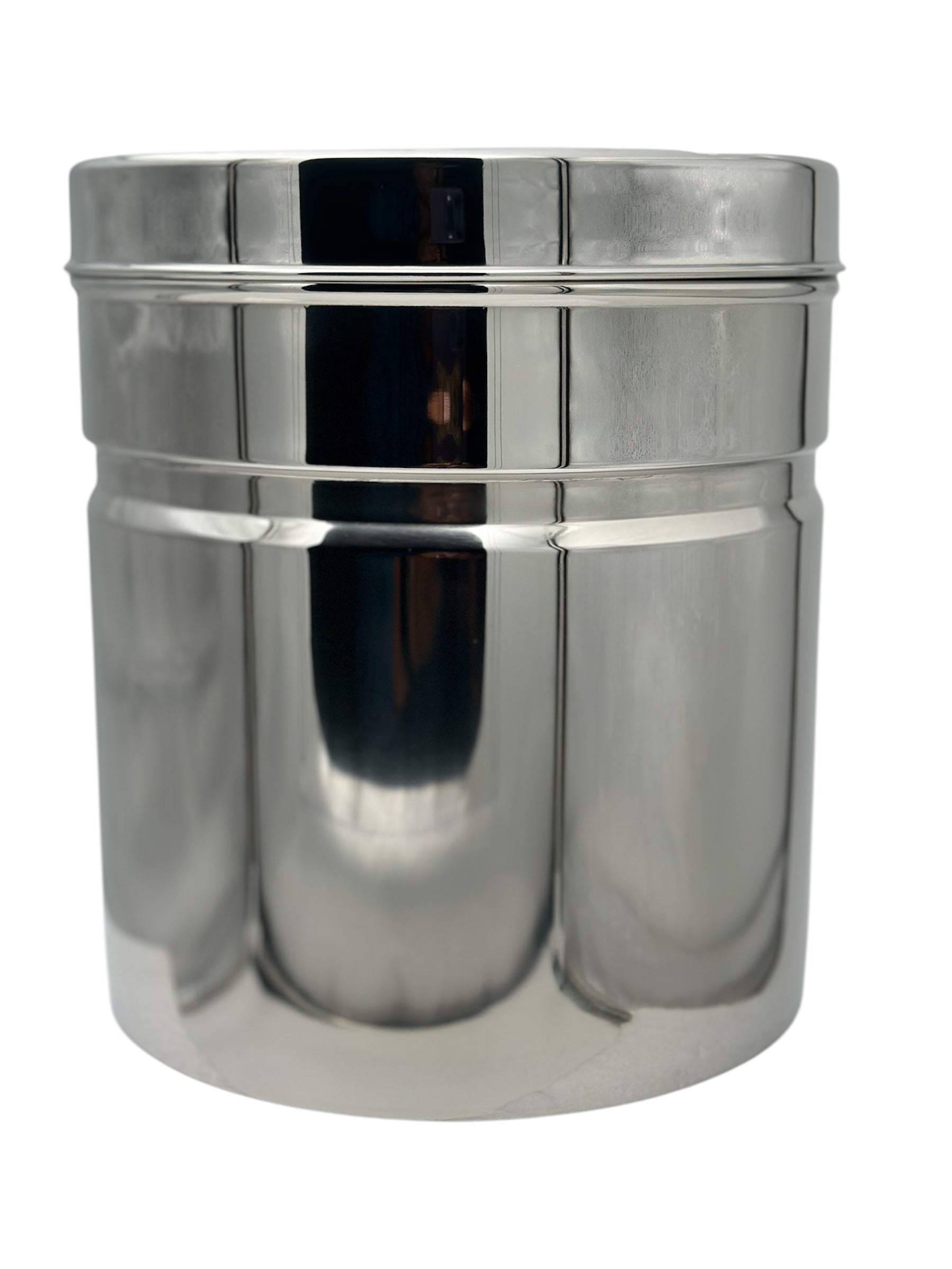 Stainless Steel GripperDabba Manual Lift Durable and Elegant Food Storage Container, Ideal for Storing Grains, Snacks, Perfect for Daily Use, Easy to Clean.
