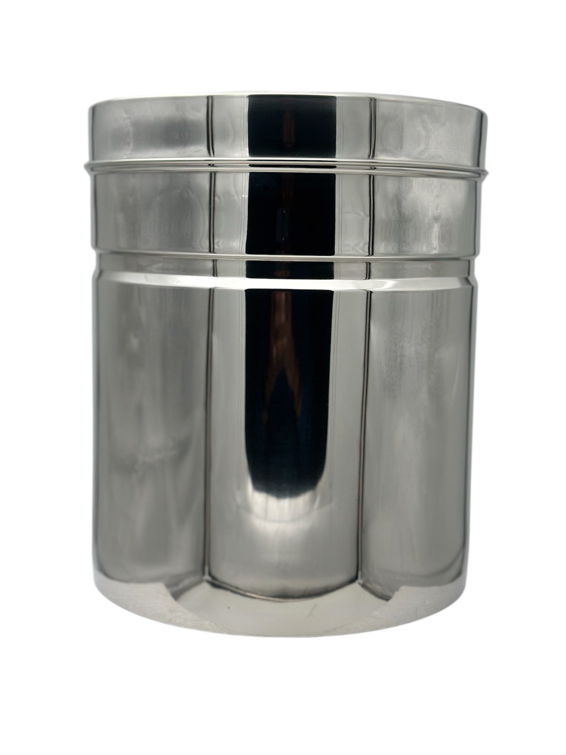 Stainless Steel GripperDabba Manual Lift Durable and Elegant Food Storage Container, Ideal for Storing Grains, Snacks, Perfect for Daily Use, Easy to Clean.