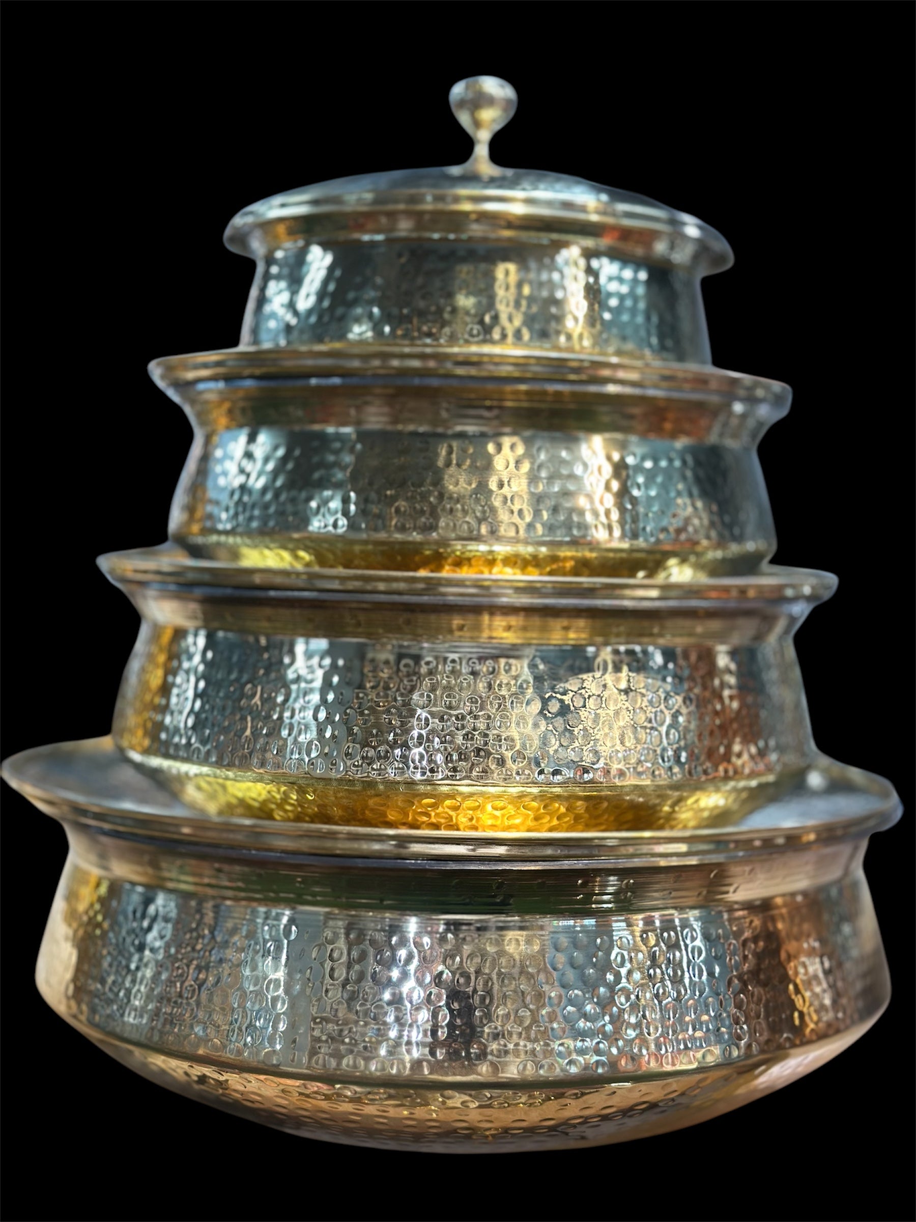 Brass Handi (Lagan) - Biryani Brass With Tin (kalai) coating With Lid cooking pot